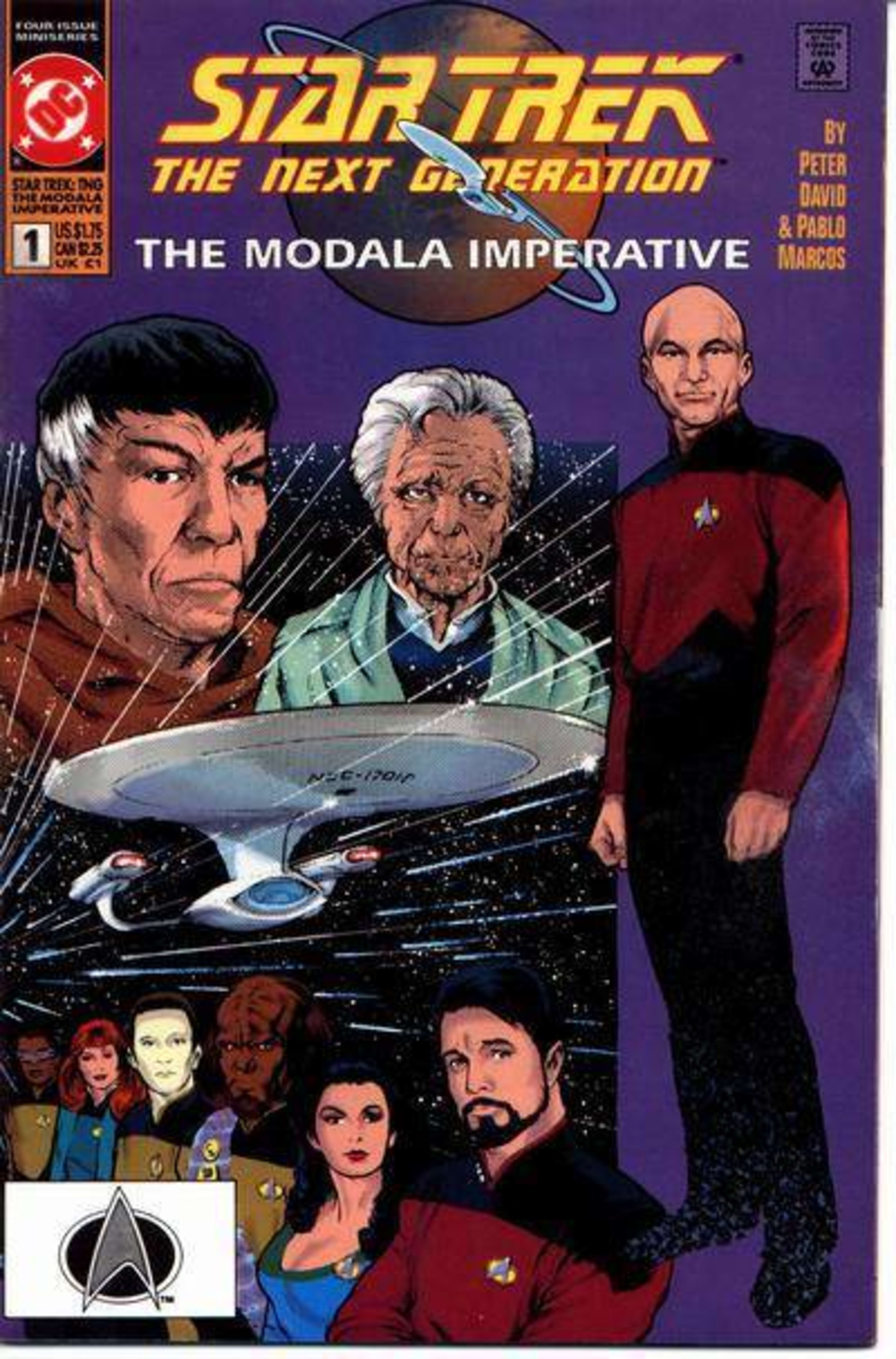 Star Trek: The Next Generation - The Modala Imperative cover — © DC Comics