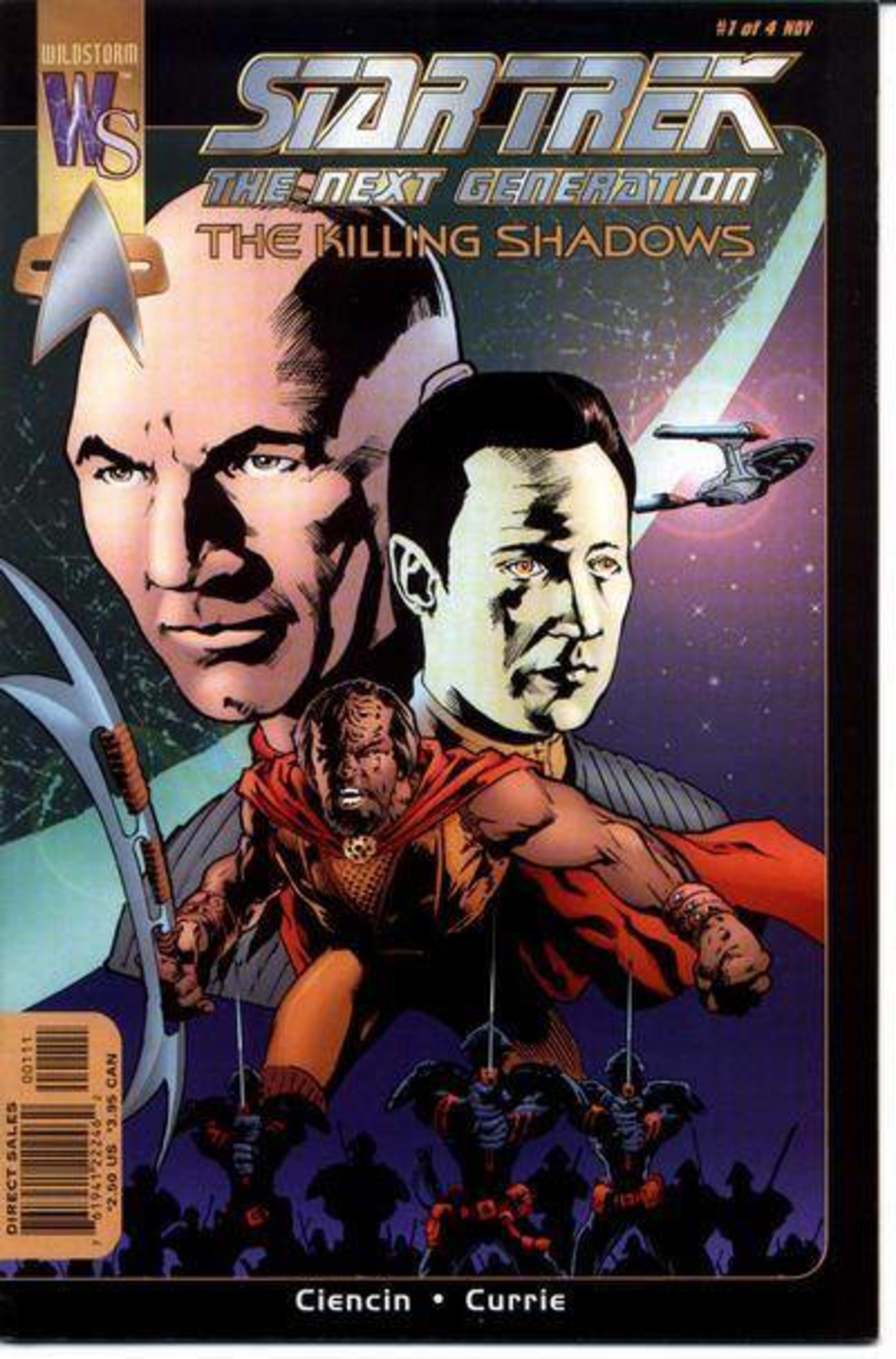 Star Trek: The Next Generation -- The Killing Shadows cover — © DC Comics