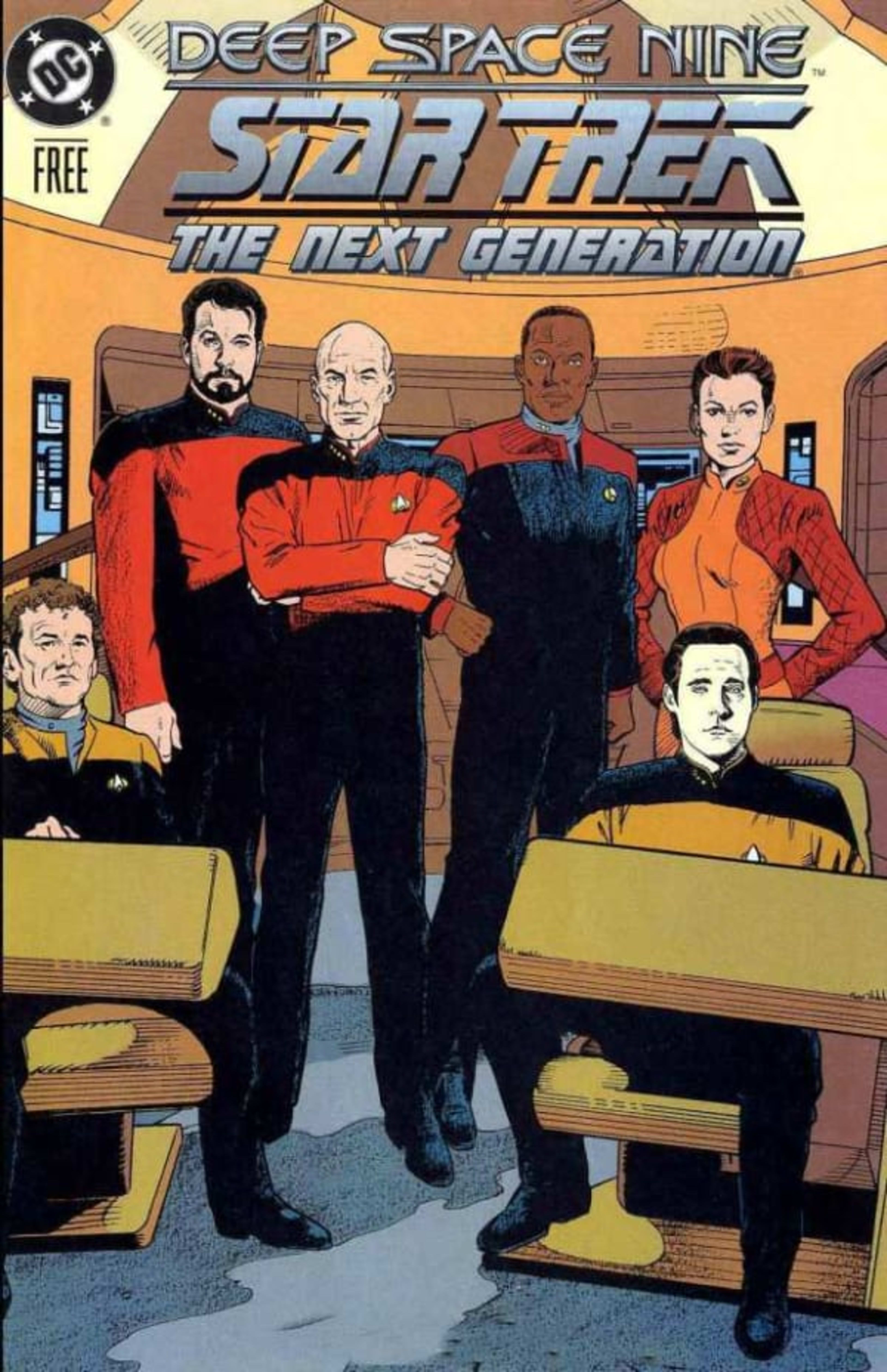 Star Trek: The Next Generation / Star Trek: Deep Space Nine cover — © DC Comics