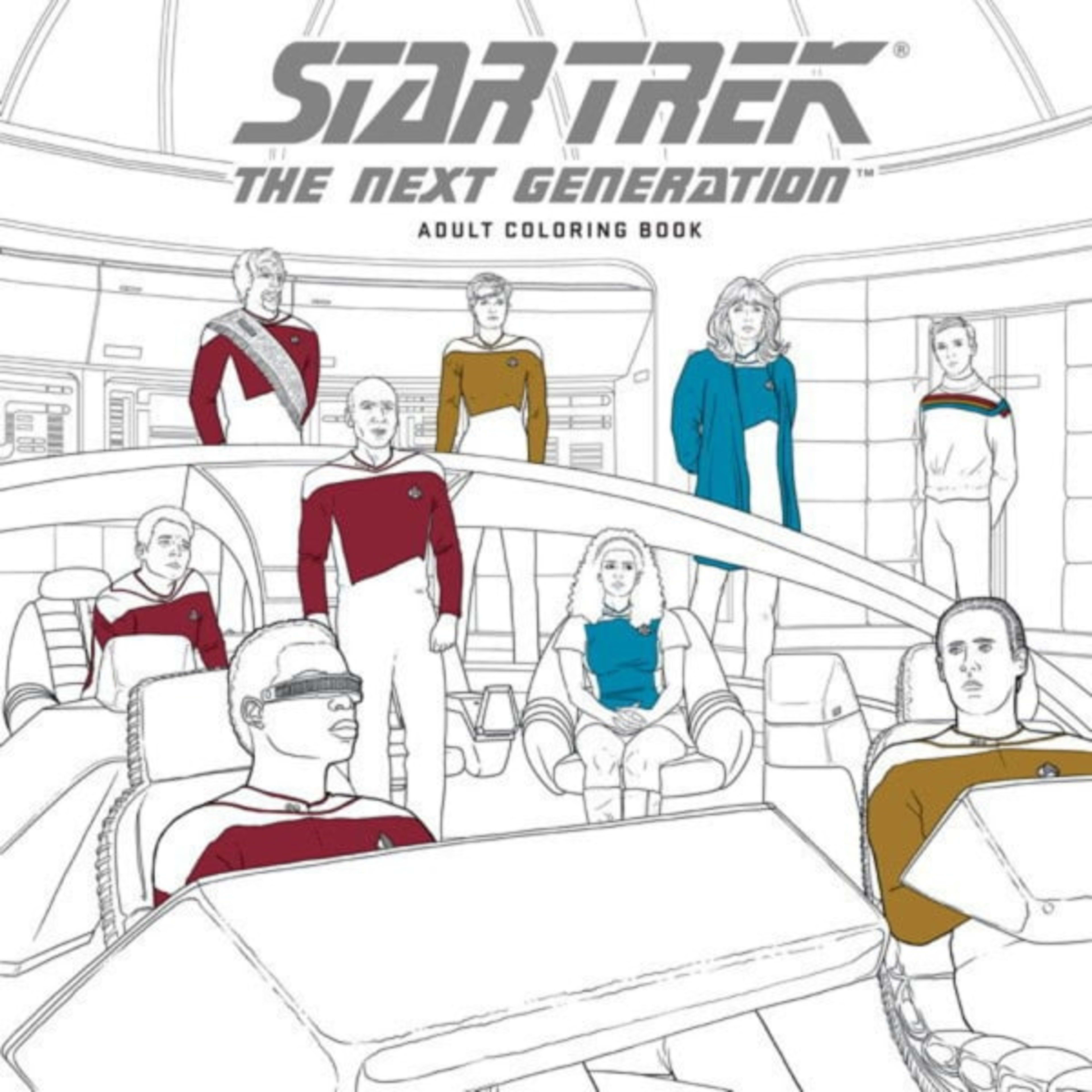 Star Trek: The Next Generation Adult Coloring Book cover — © Dark Horse Comics