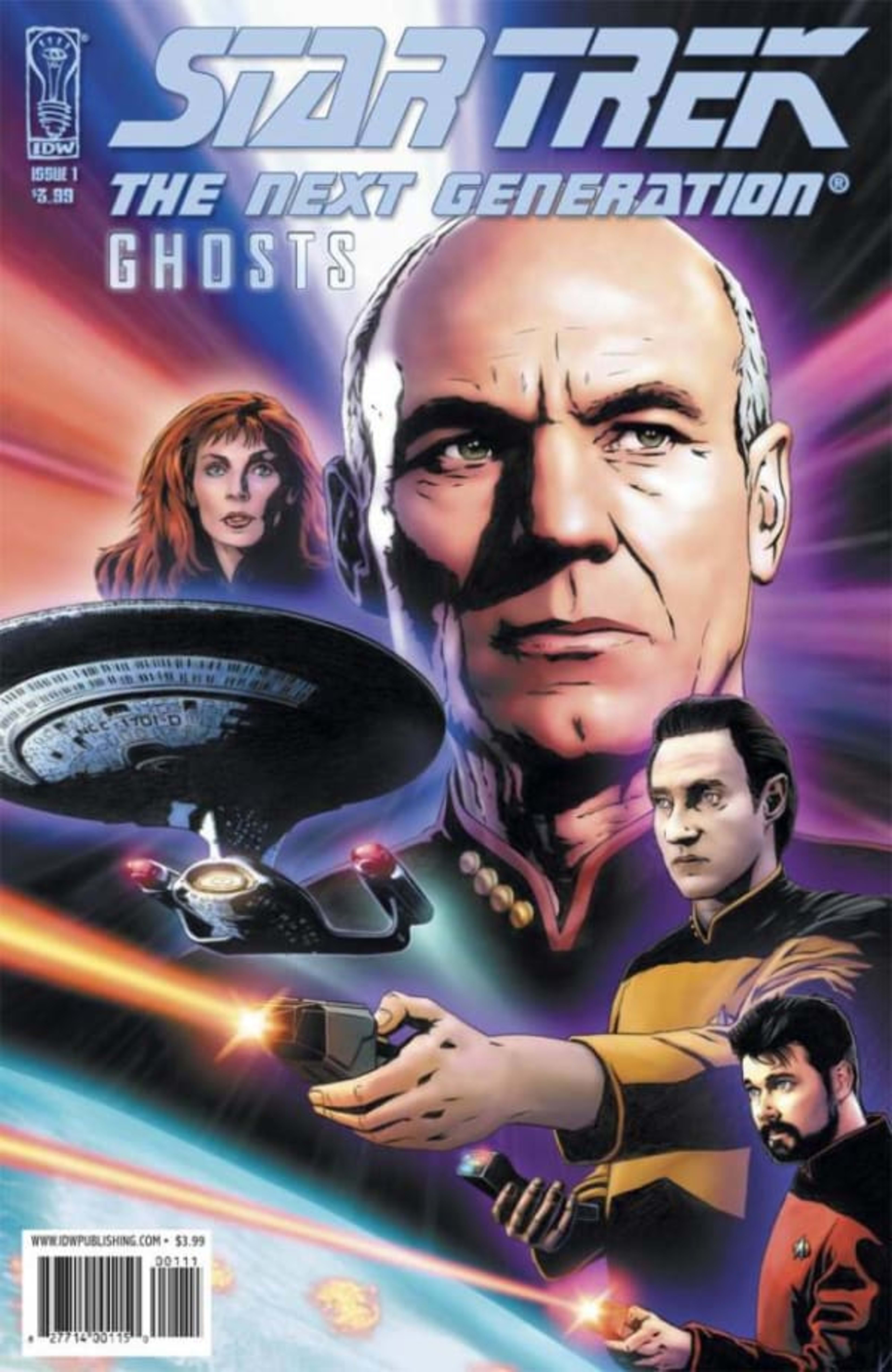 Star Trek: The Next Generation: Ghosts cover — © IDW Publishing