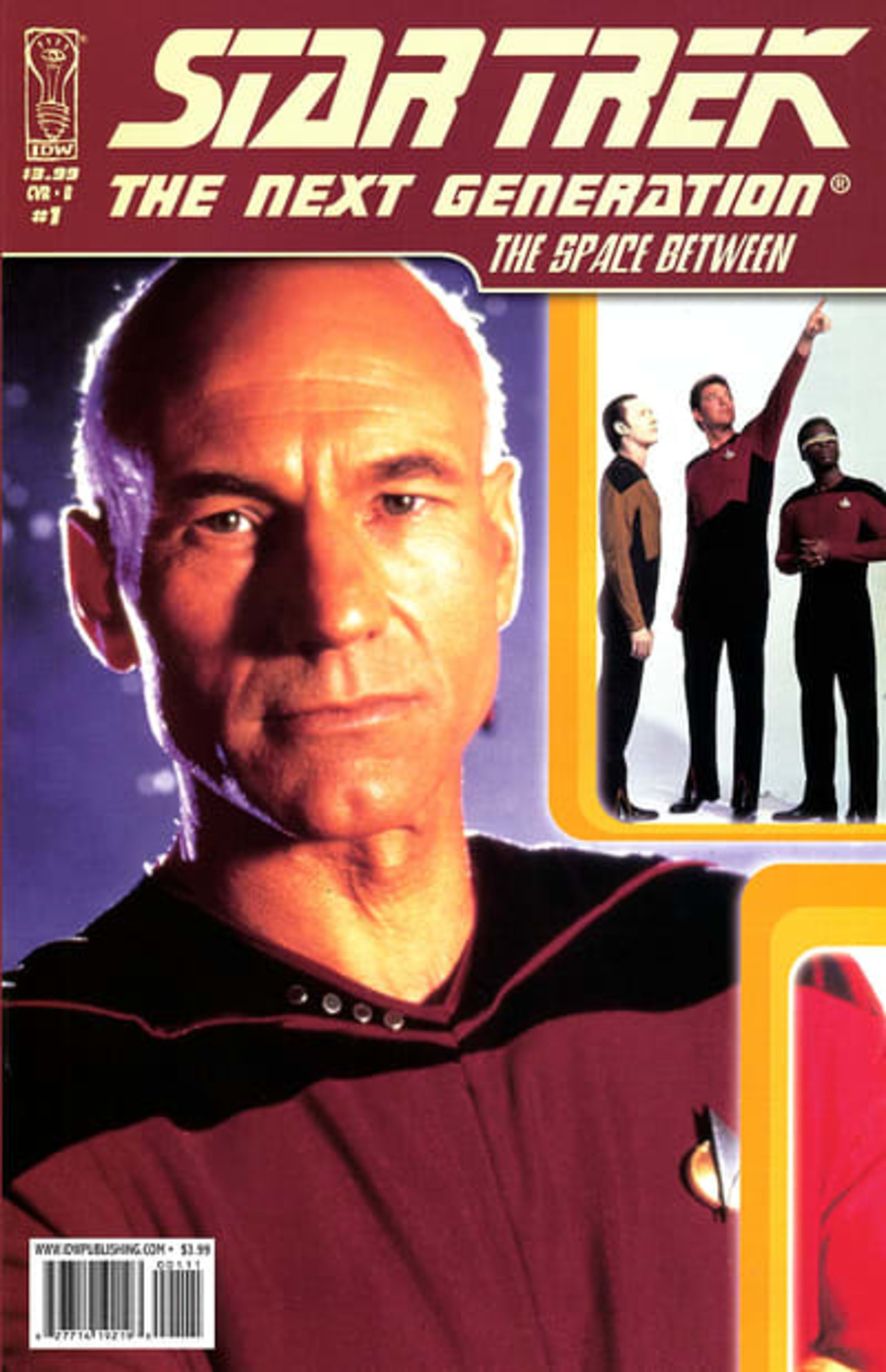Star Trek: The Next Generation: The Space Between cover — © IDW Publishing