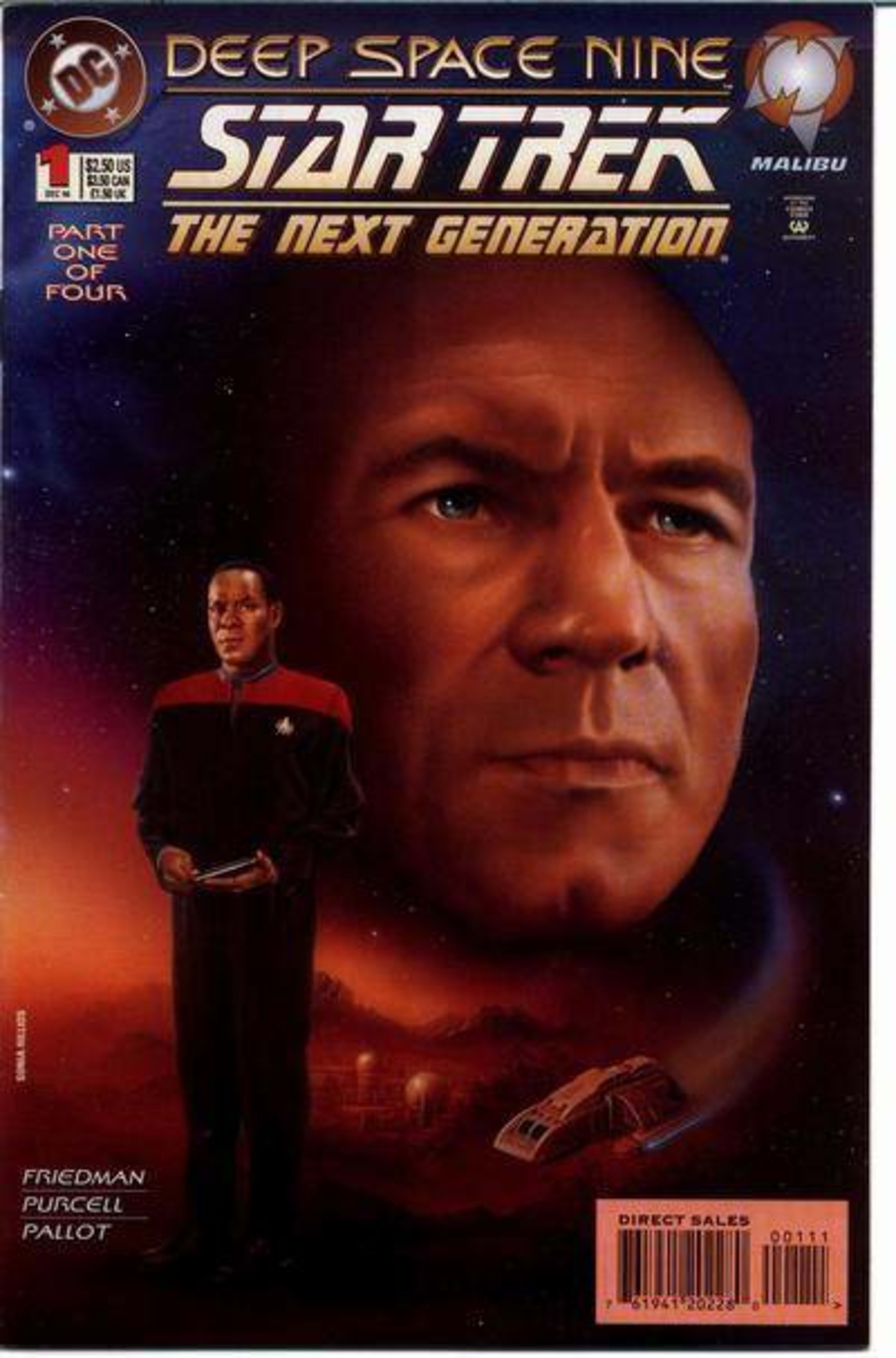 Star Trek: The Next Generation/Star Trek: Deep Space Nine cover — © DC Comics