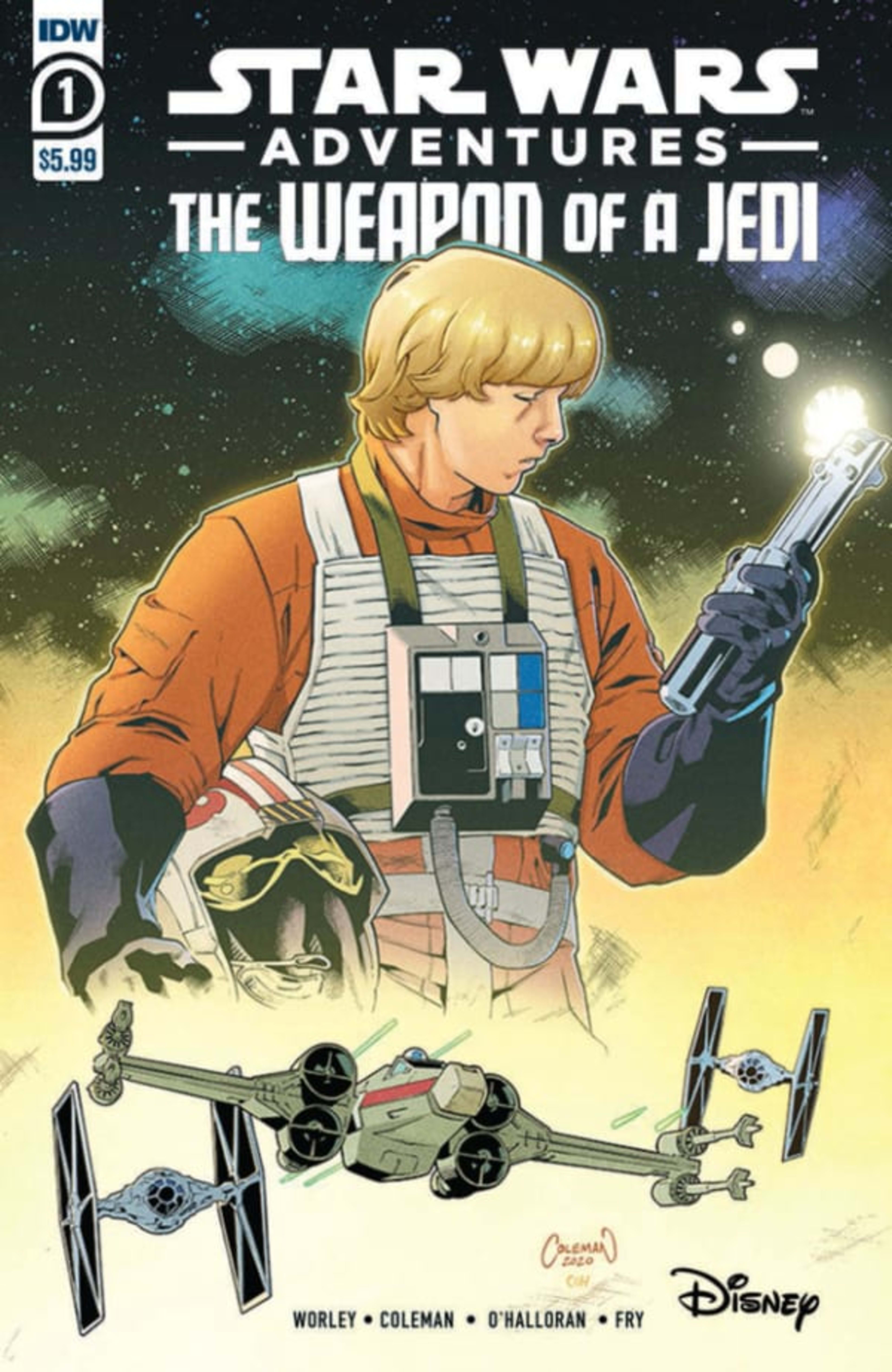 Star Wars Adventures: The Weapon of A Jedi cover — © IDW Publishing