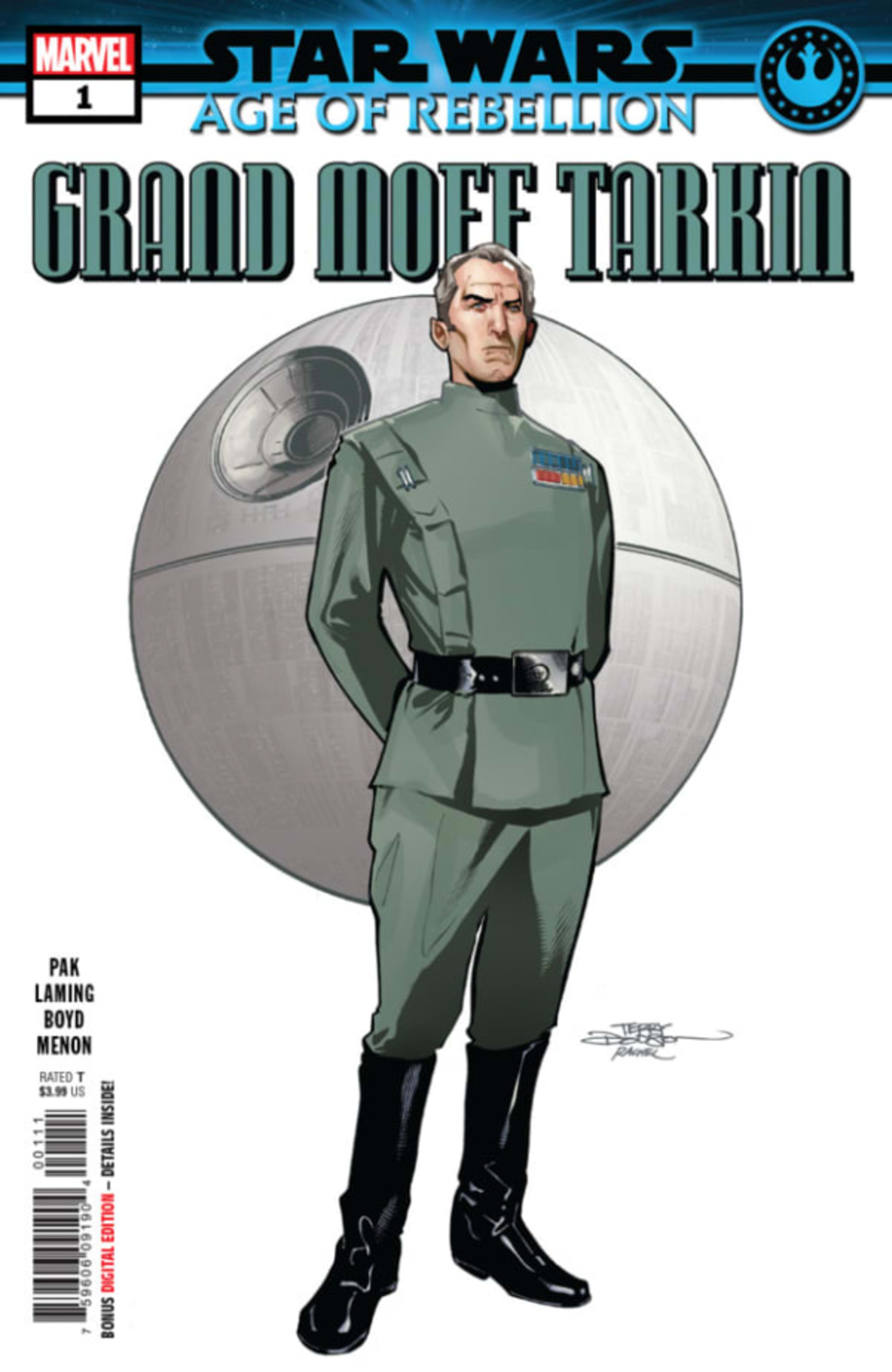 Star Wars: Age of Rebellion - Grand Moff Tarkin cover — © Marvel