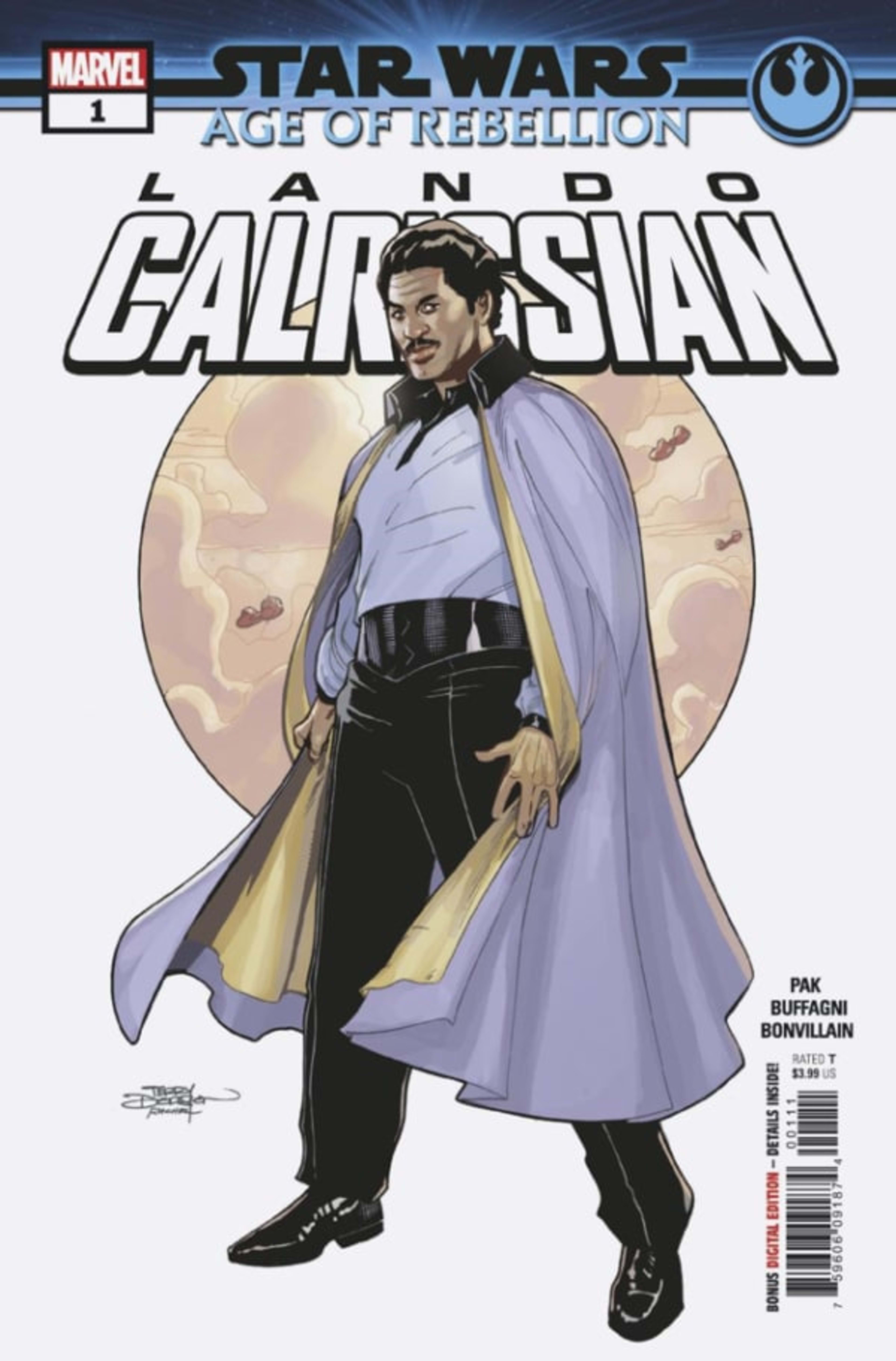 Star Wars: Age of Rebellion - Lando Calrissian cover — © Marvel