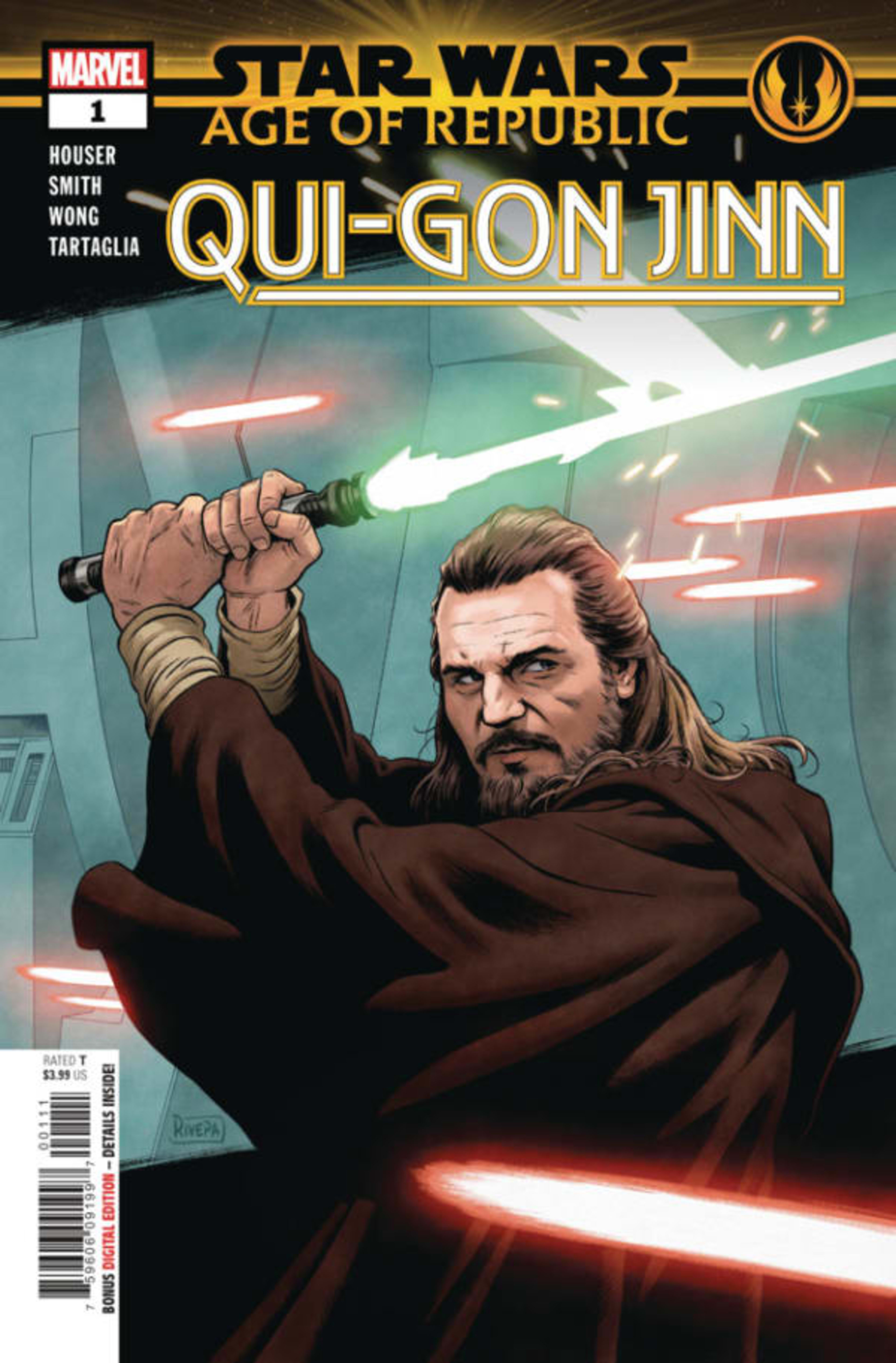 Star Wars: Age of Republic - Qui-Gon Jinn cover — © Marvel