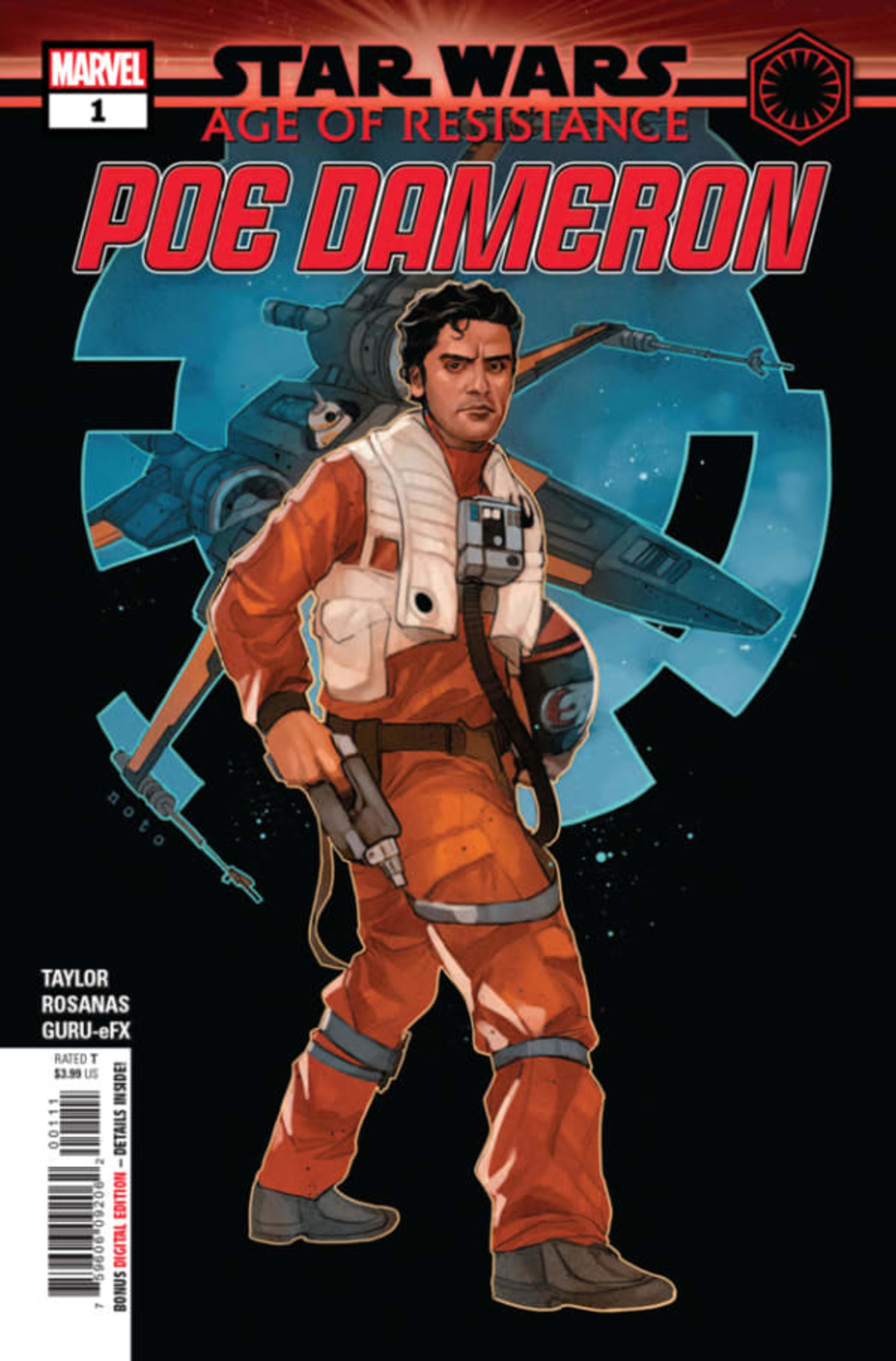 Star Wars: Age of Resistance - Poe Dameron cover — © Marvel