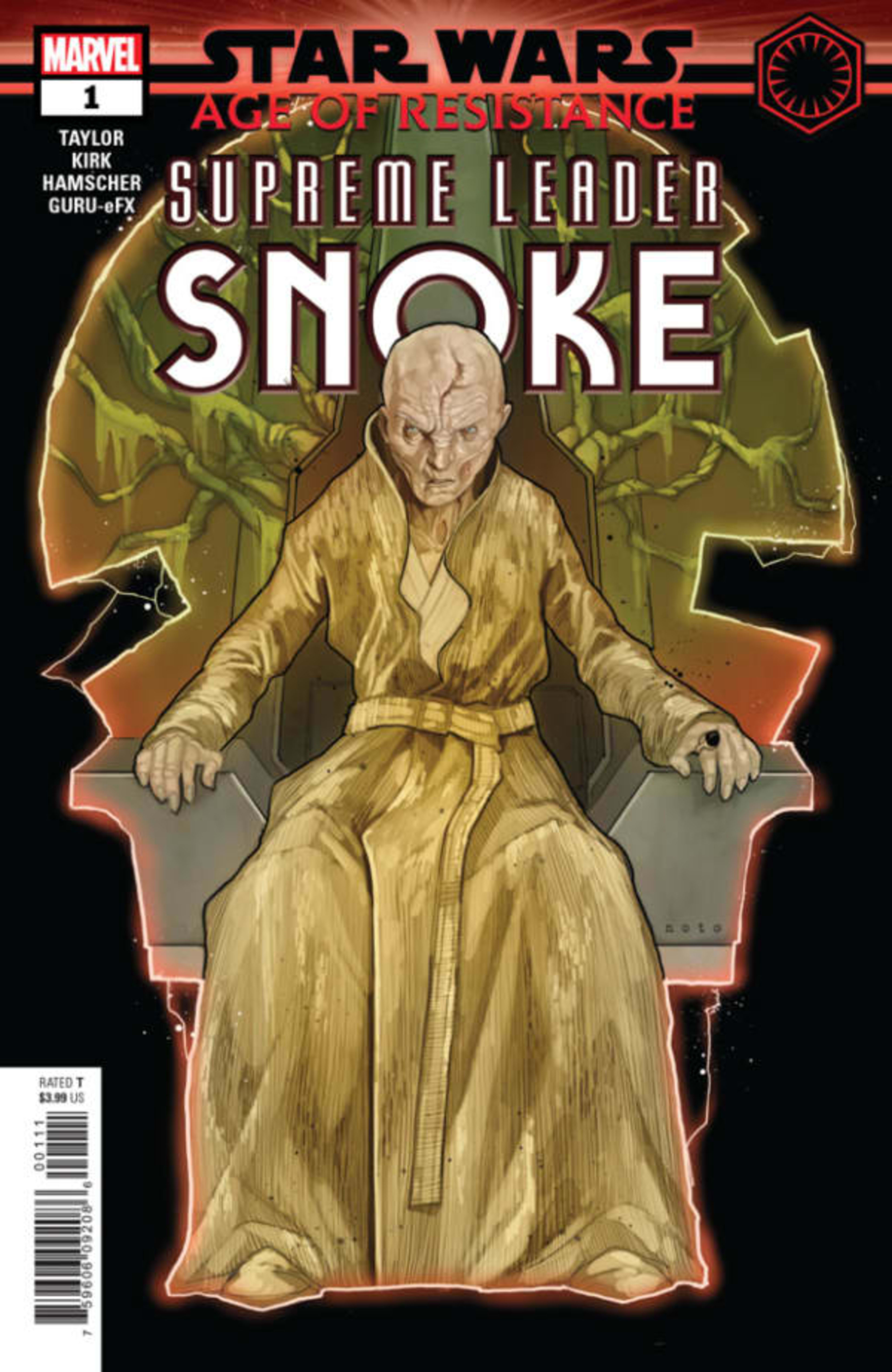 Star Wars: Age of Resistance - Supreme Leader Snoke cover — © Marvel
