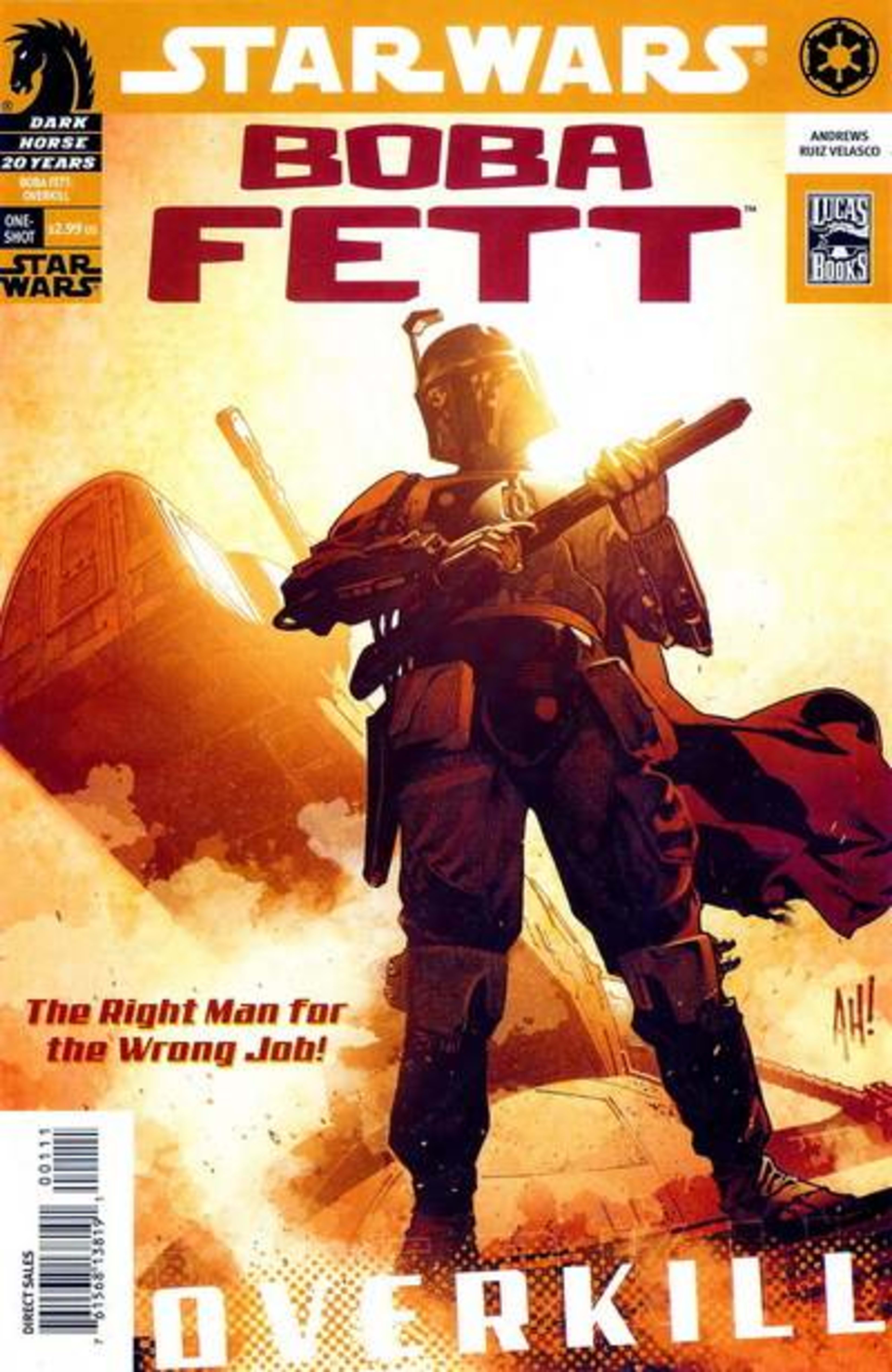 Star Wars: Boba Fett: Overkill cover — © Dark Horse Comics