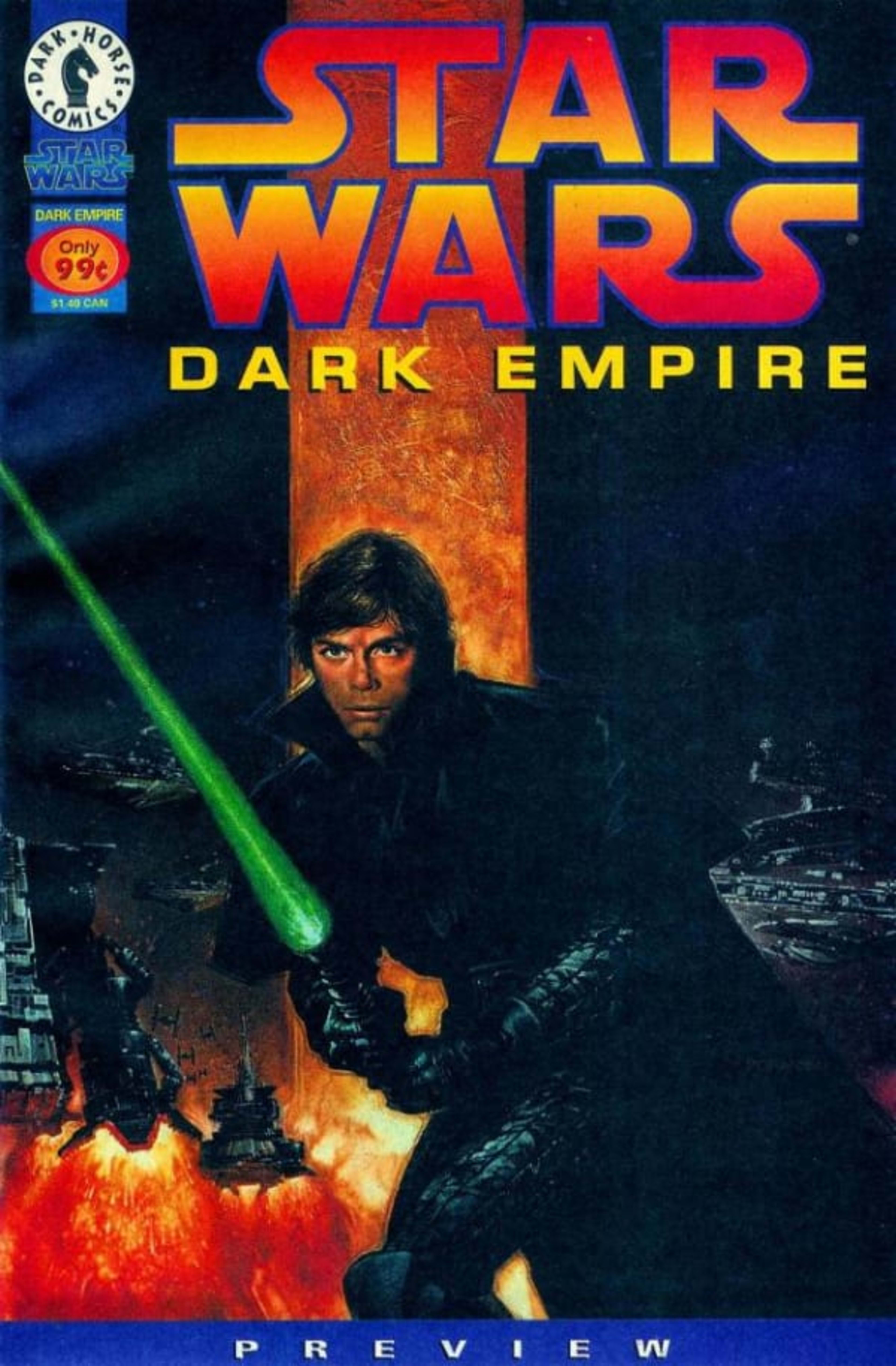 Star Wars: Dark Empire Preview cover — © Dark Horse Comics