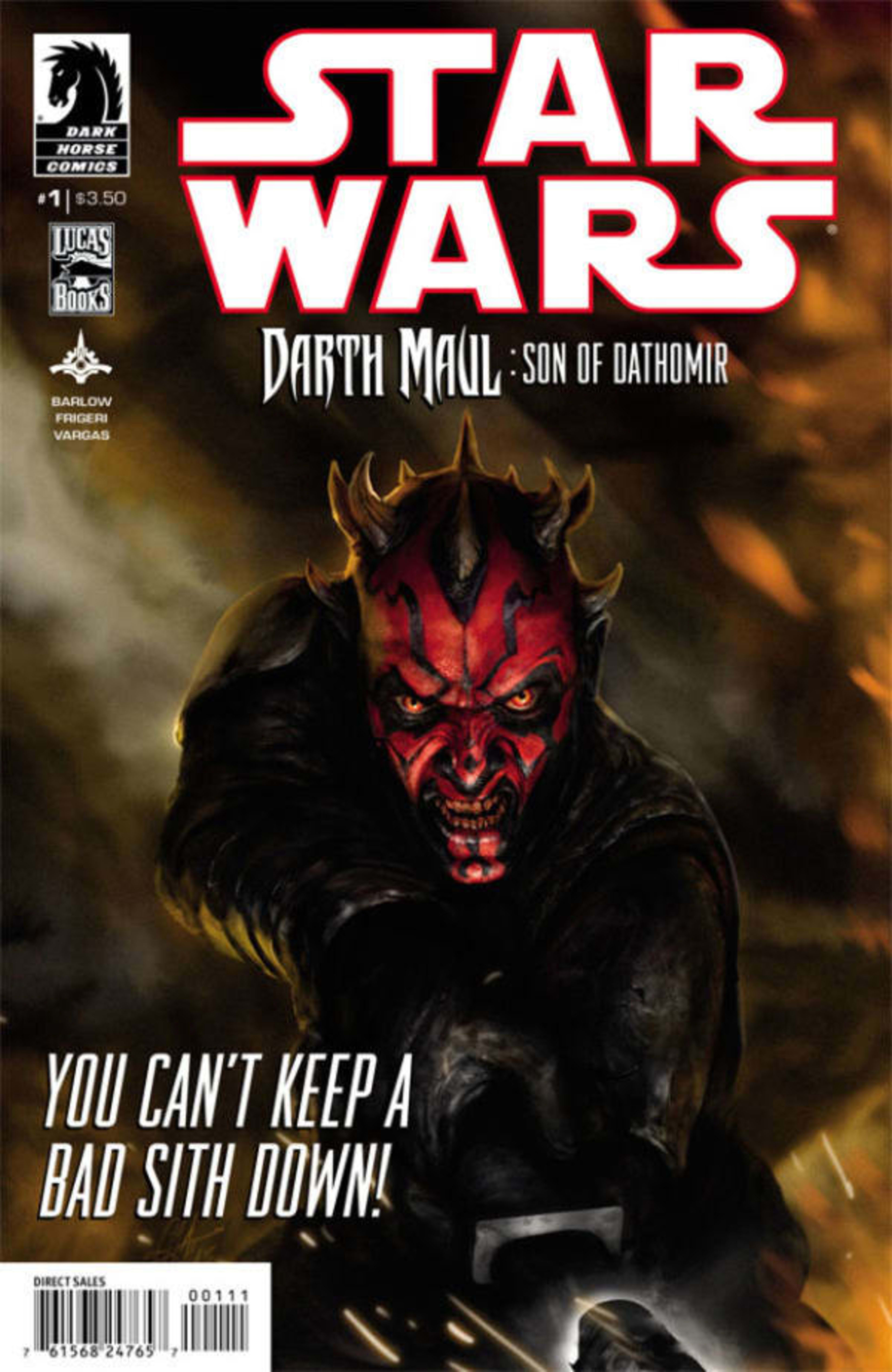 Star Wars: Darth Maul - Son of Dathomir cover — © Dark Horse Comics