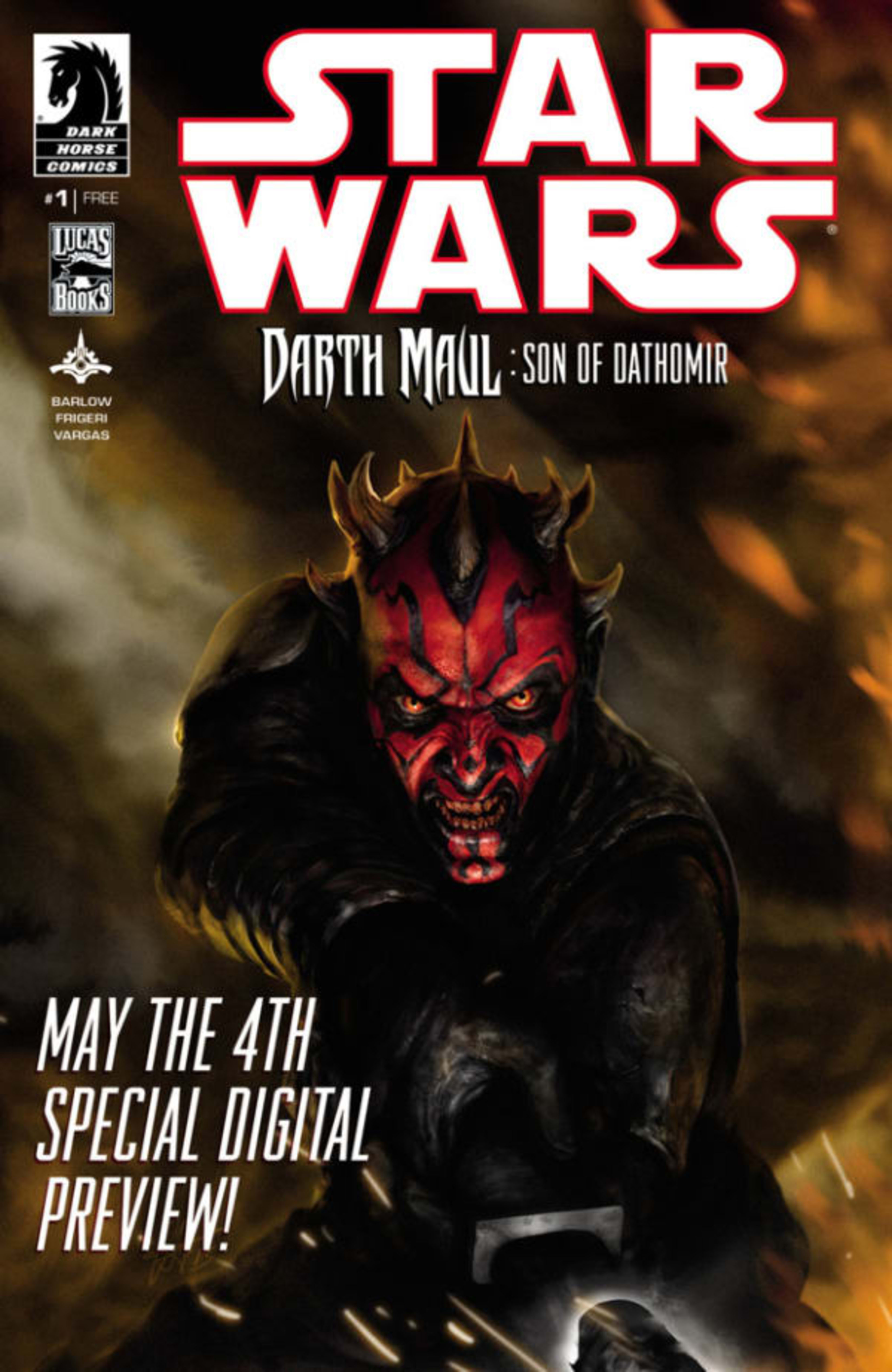 Star Wars: Darth Maul - Son of Dathomir, May the 4th Special Digital Preview cover — © Dark Horse Comics