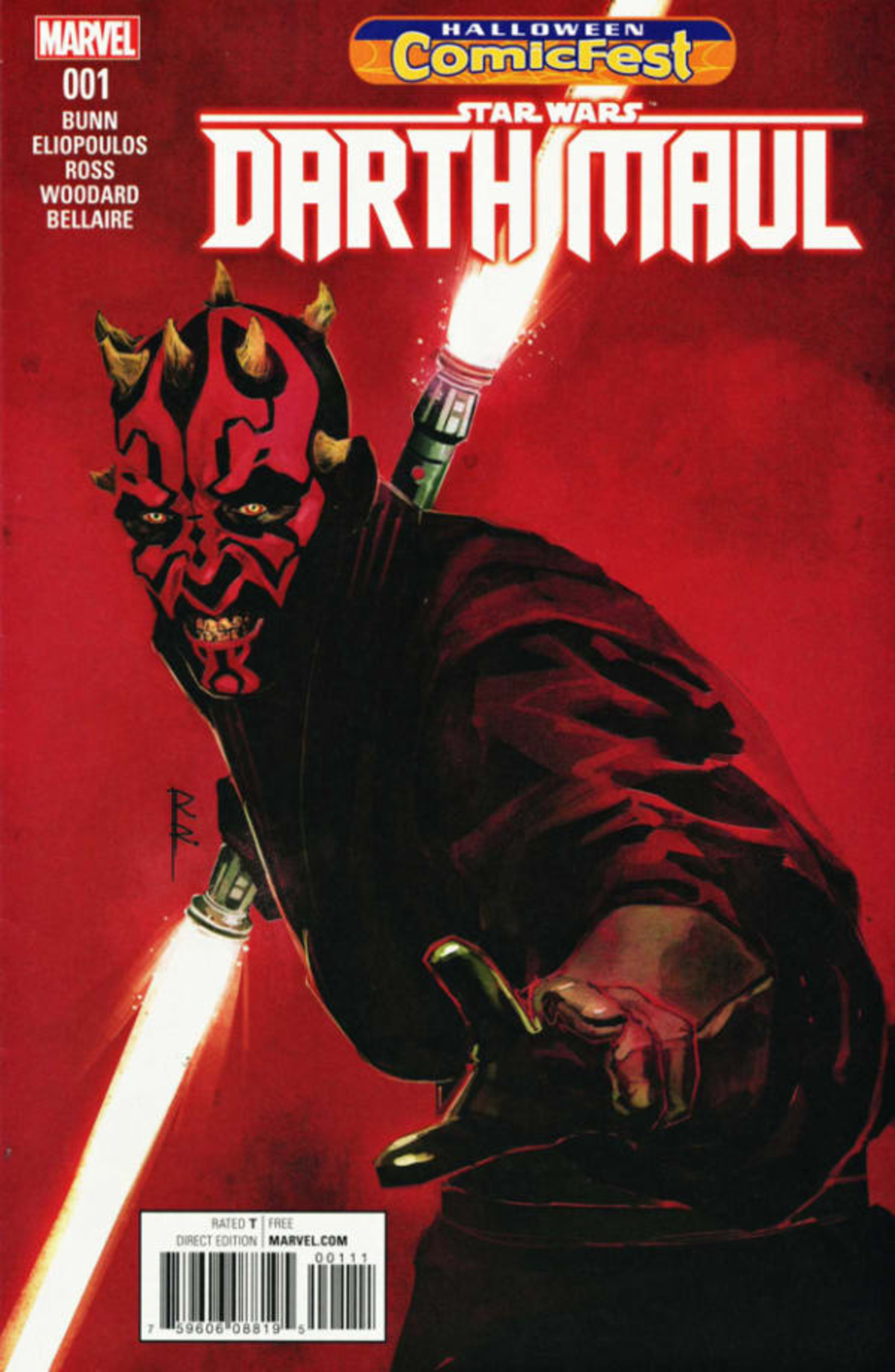 Star Wars: Darth Maul Halloween Comic Fest 2017 cover — © Marvel