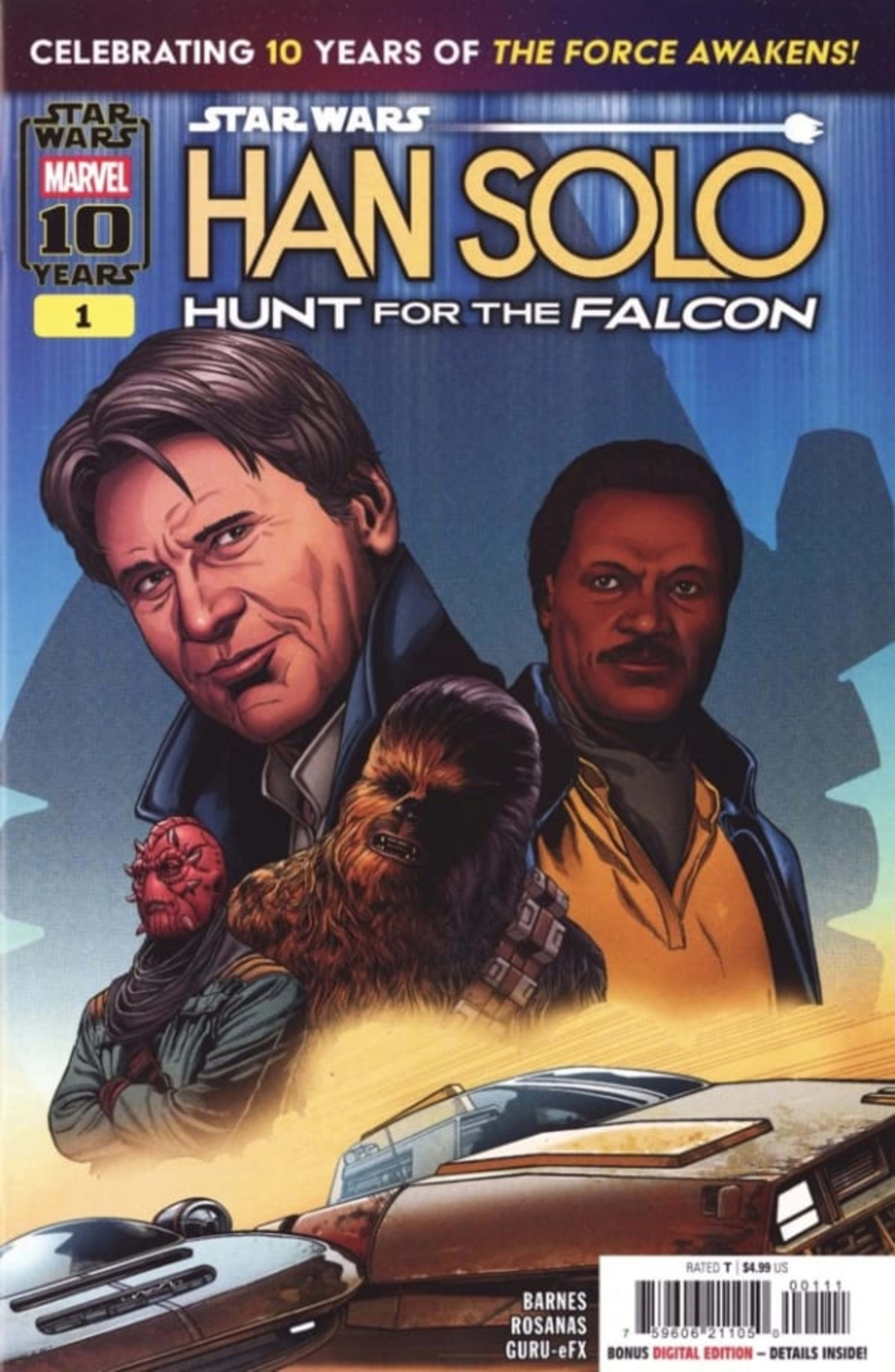 Star Wars: Han Solo - Hunt for the Falcon cover — © Marvel