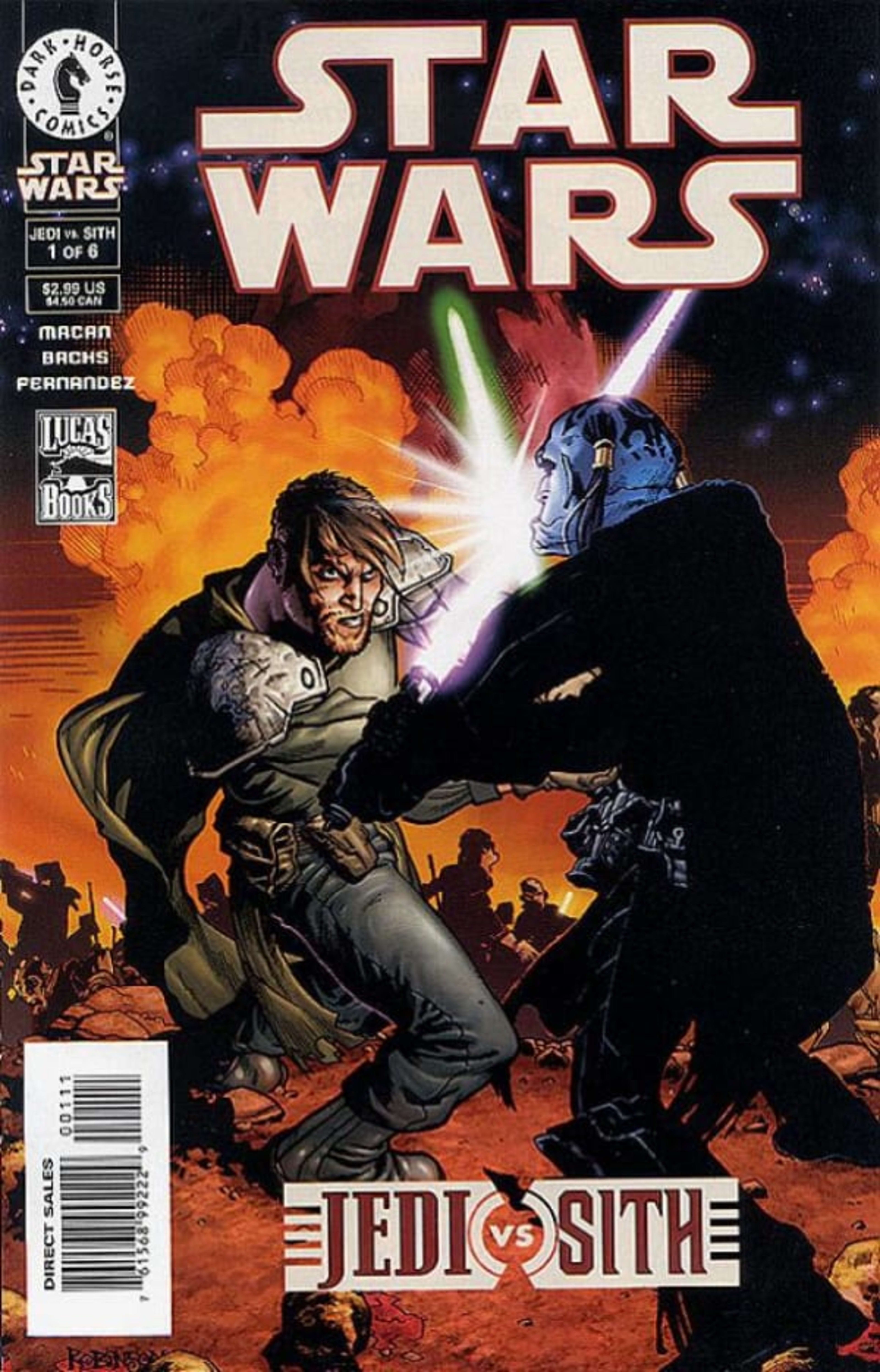 Star Wars: Jedi vs. Sith cover — © Dark Horse Comics