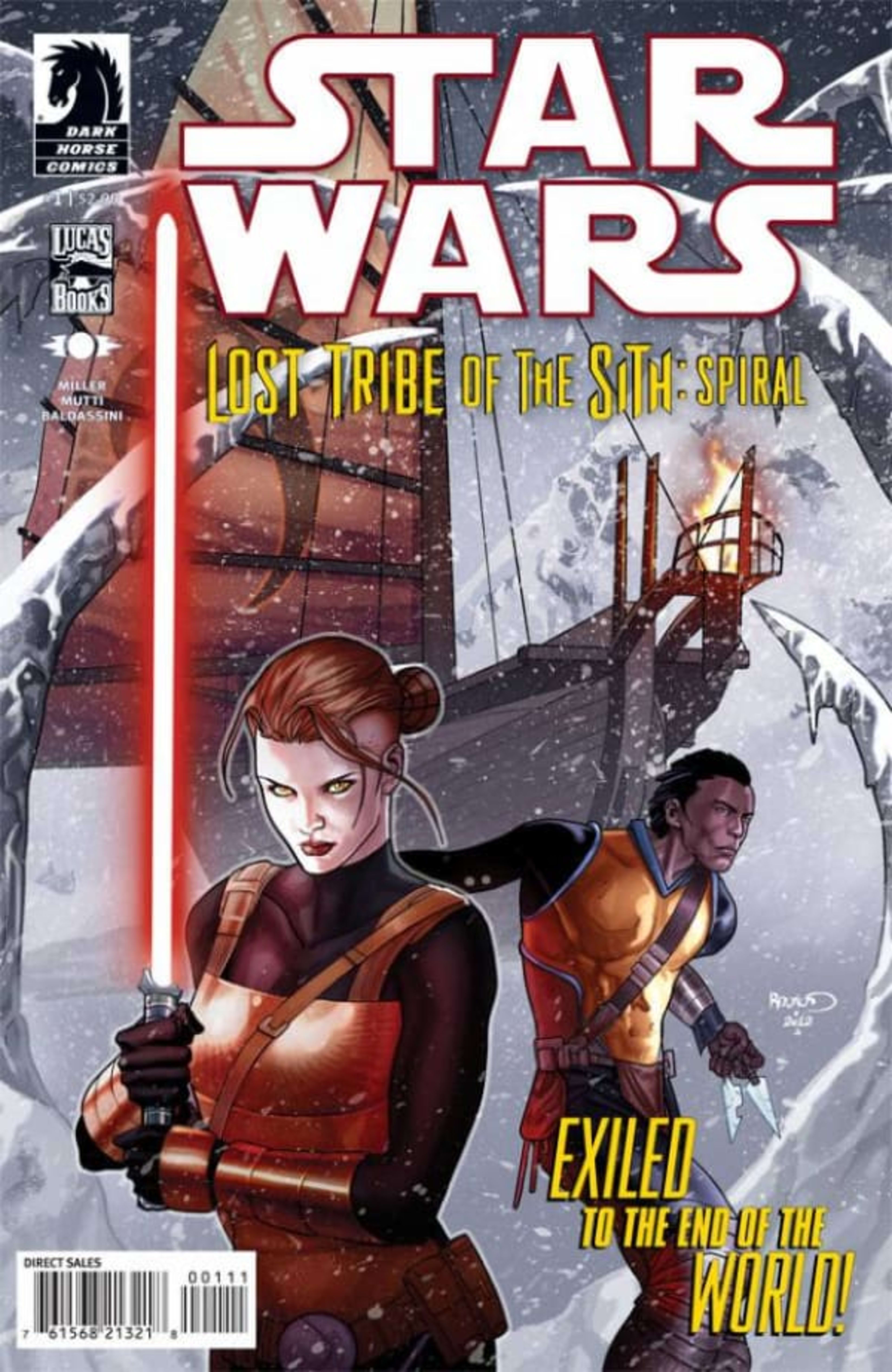 Star Wars: Lost Tribe of the Sith - Spiral cover — © Dark Horse Comics