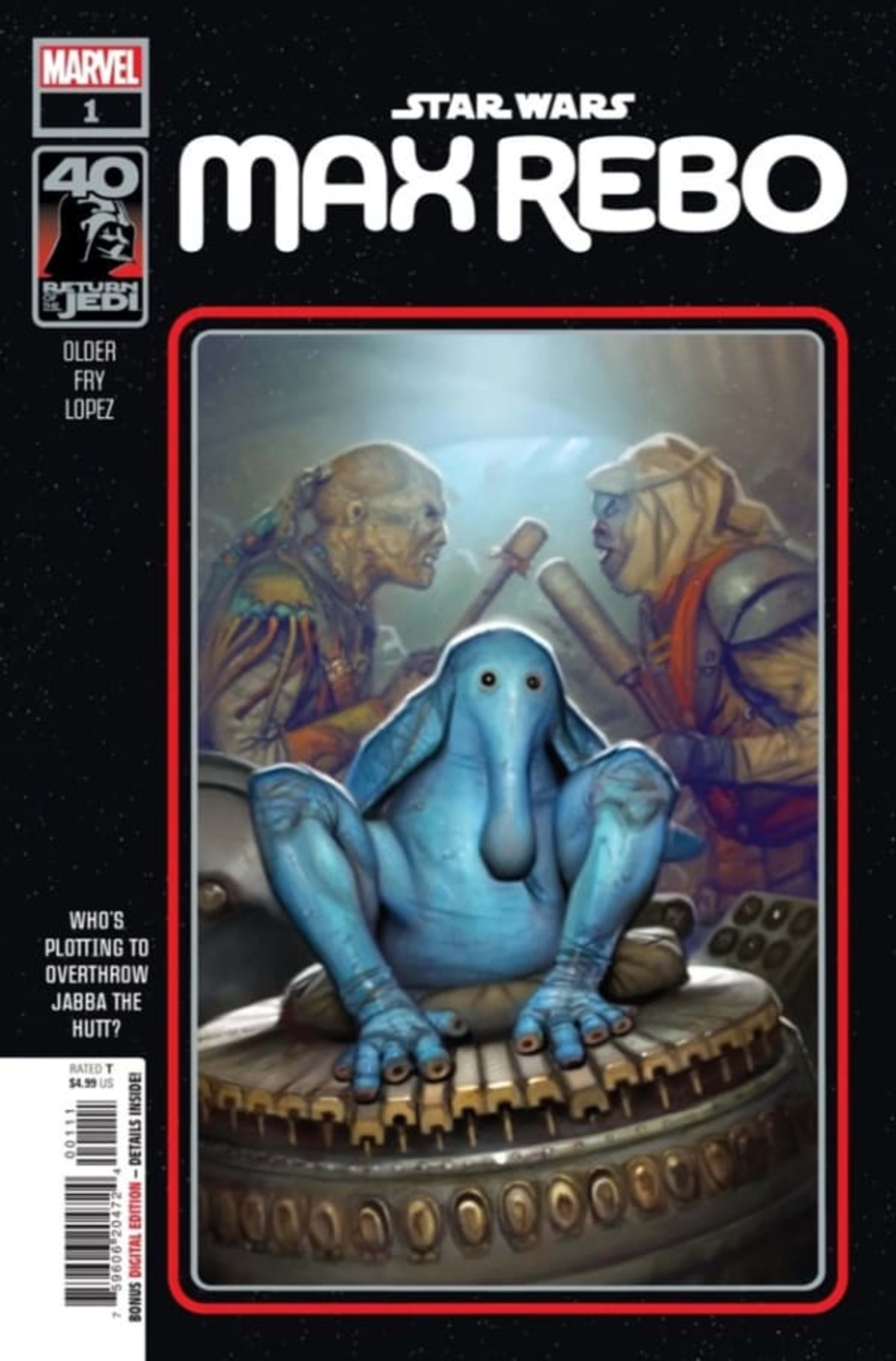 Star Wars: Return of the Jedi – Max Rebo  cover — © Marvel