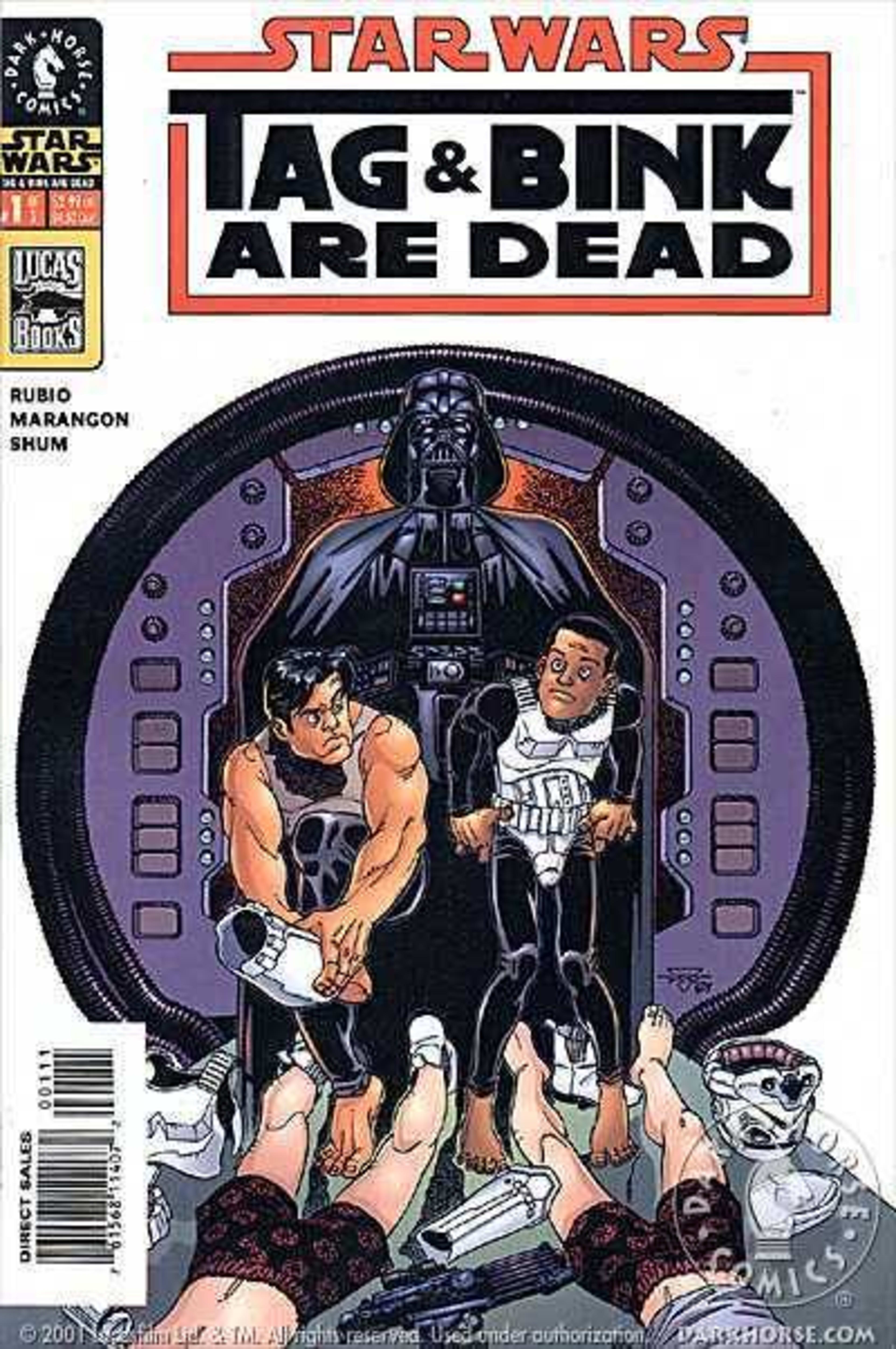 Star Wars: Tag & Bink Are Dead cover — © Dark Horse Comics