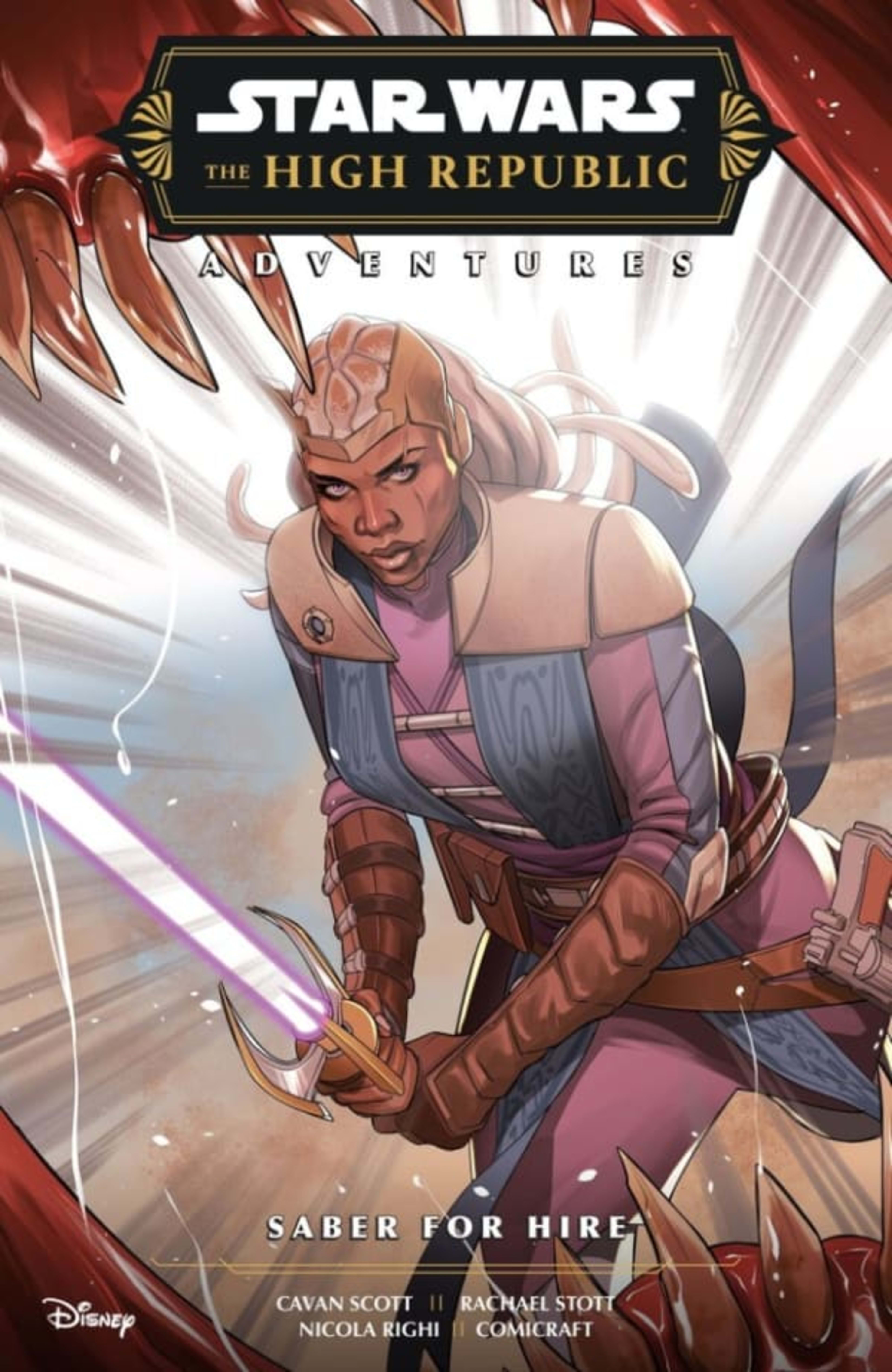 Star Wars: The High Republic Adventures - Saber for Hire cover — © Dark Horse Comics