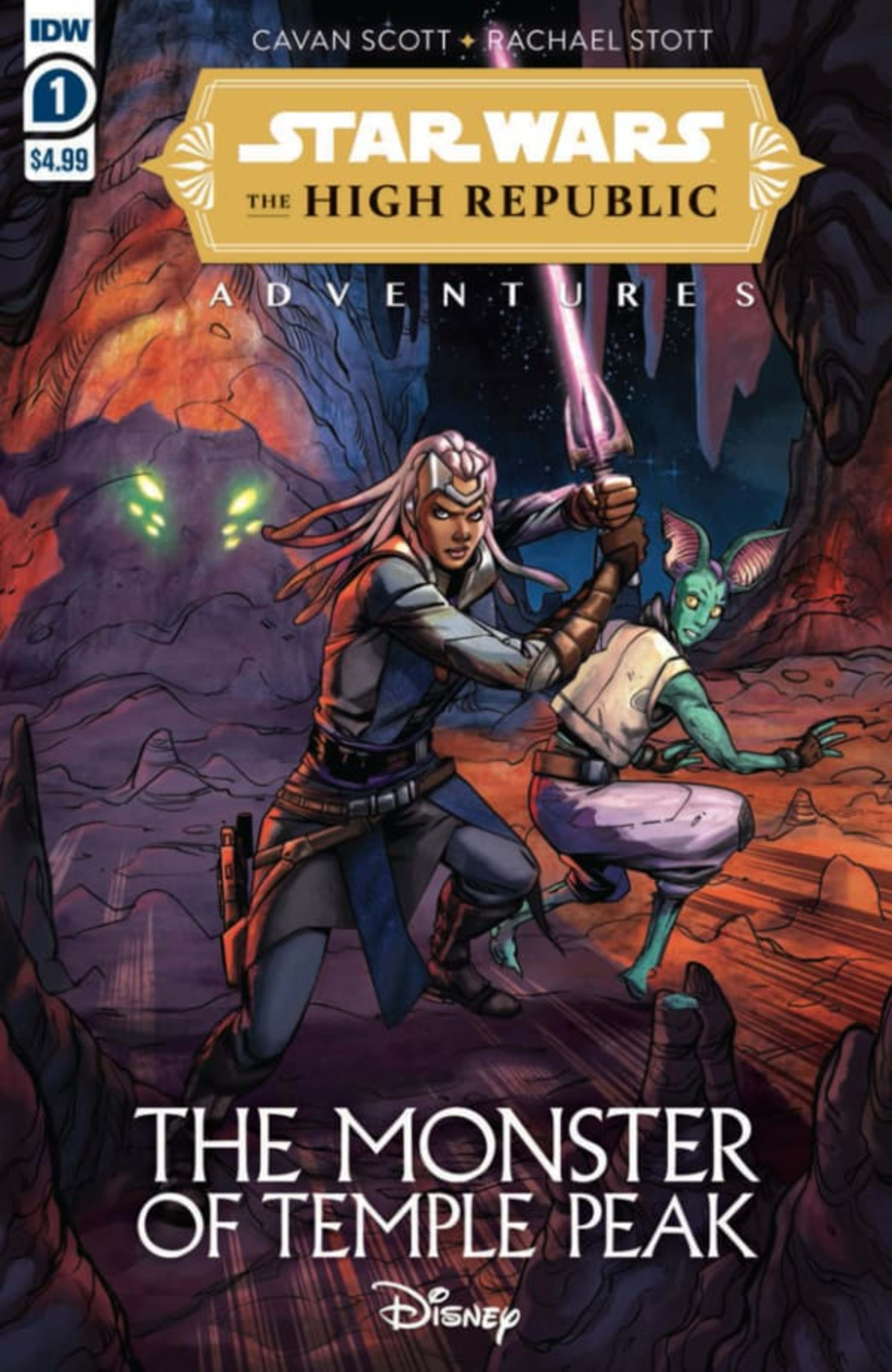 Star Wars: The High Republic Adventures—The Monster of Temple Peak cover — © IDW Publishing