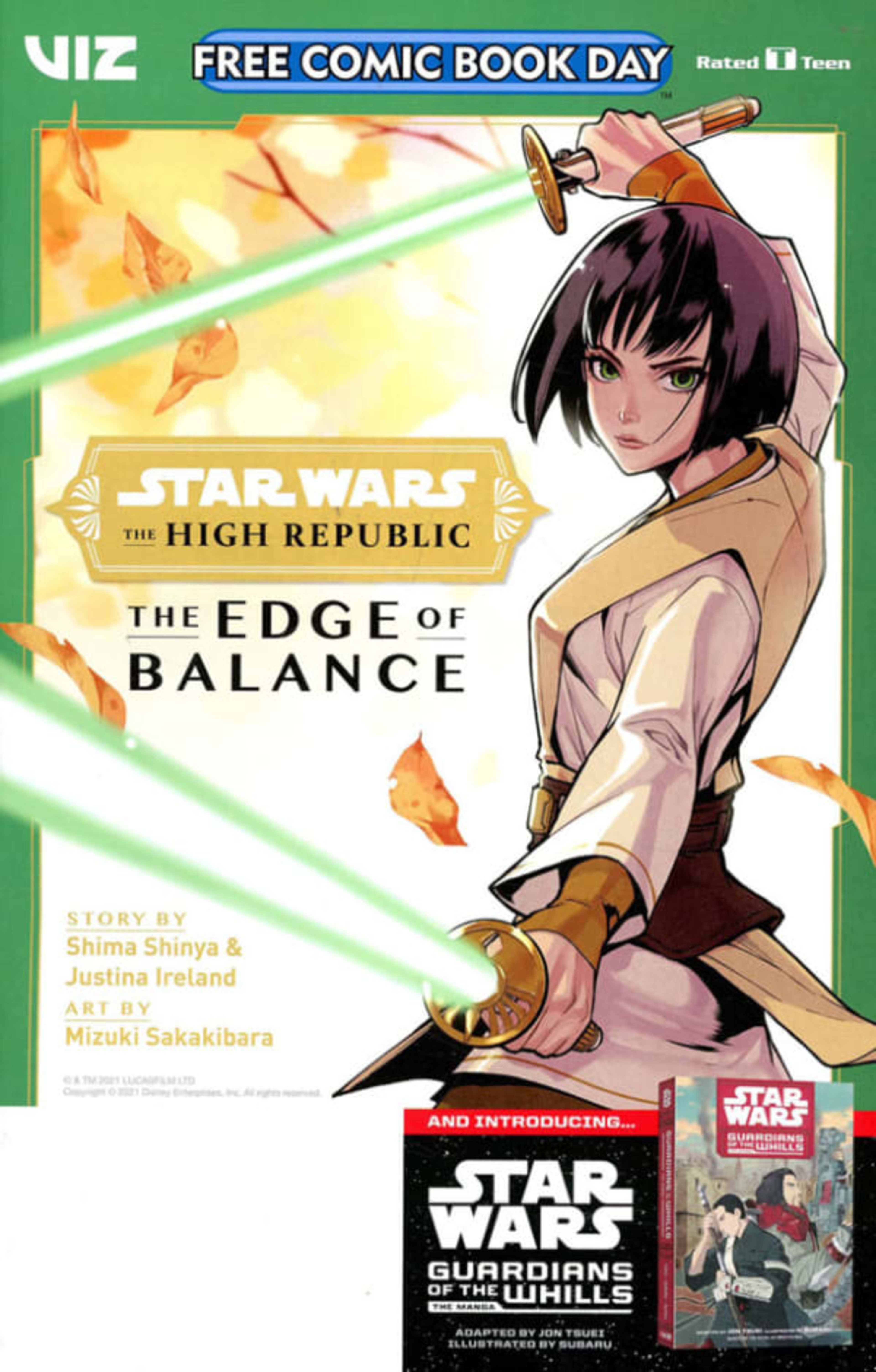 Star Wars: The High Republic--The Edge of Balance/Star Wars: Guardians of the Whills The Manga Free Comic Book Day 2021 Edition cover — © Viz