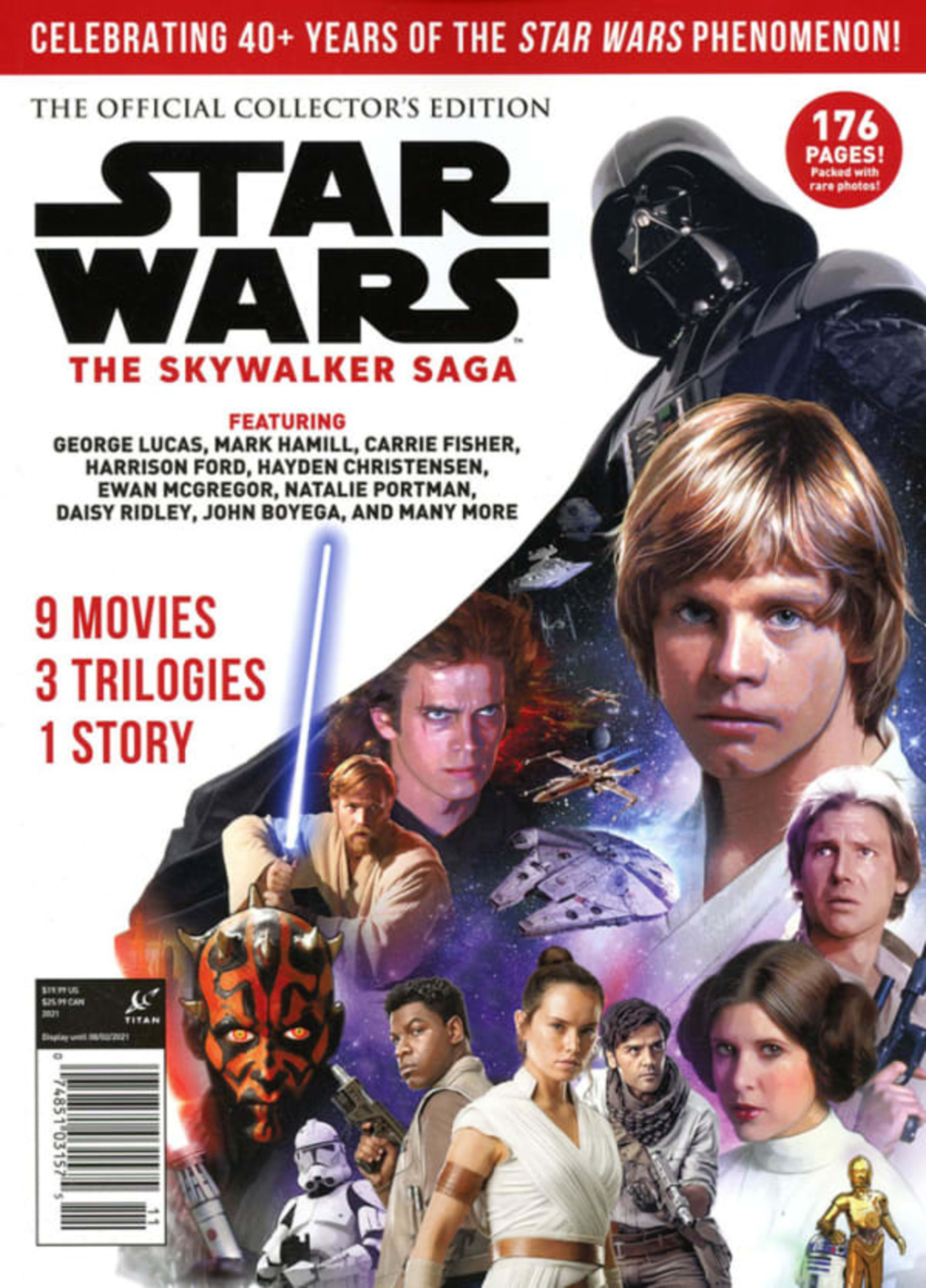 Star Wars: The Skywalker Saga The Official Collector's Edition Book cover — © Titan Comics