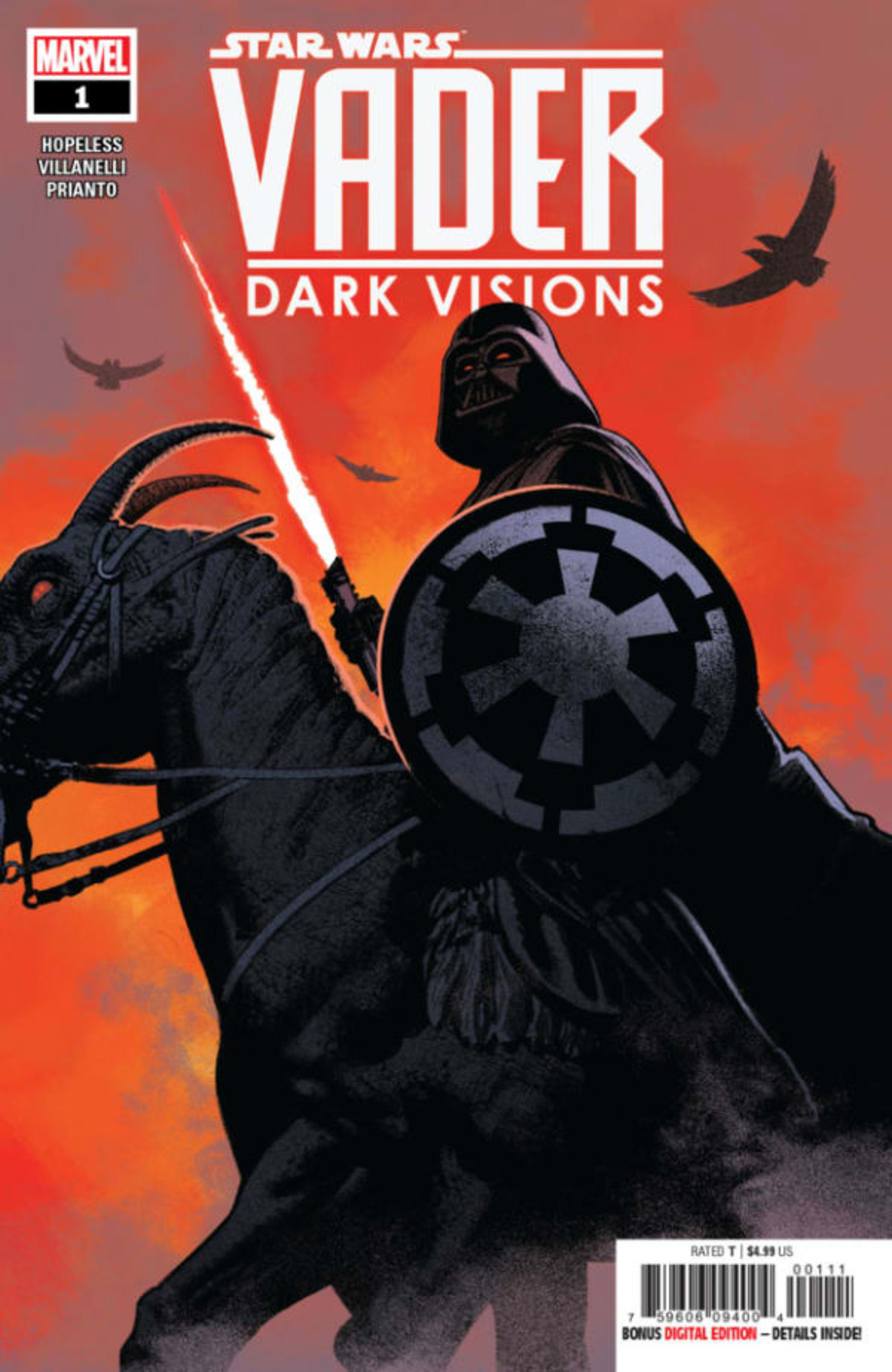 Star Wars: Vader: Dark Visions cover — © Marvel