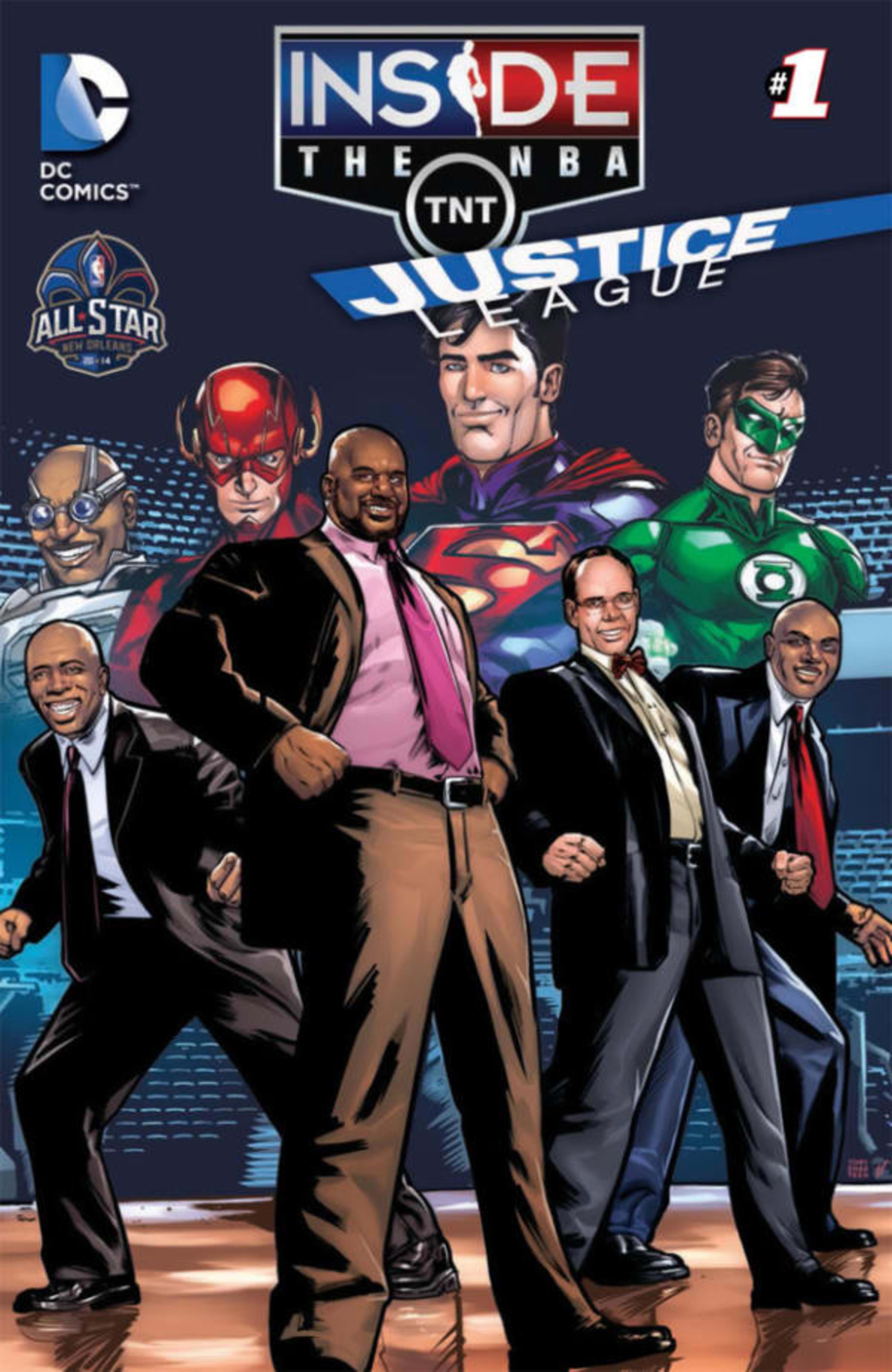 The Justice League Goes Inside the NBA-All Star Edition cover — © DC Comics