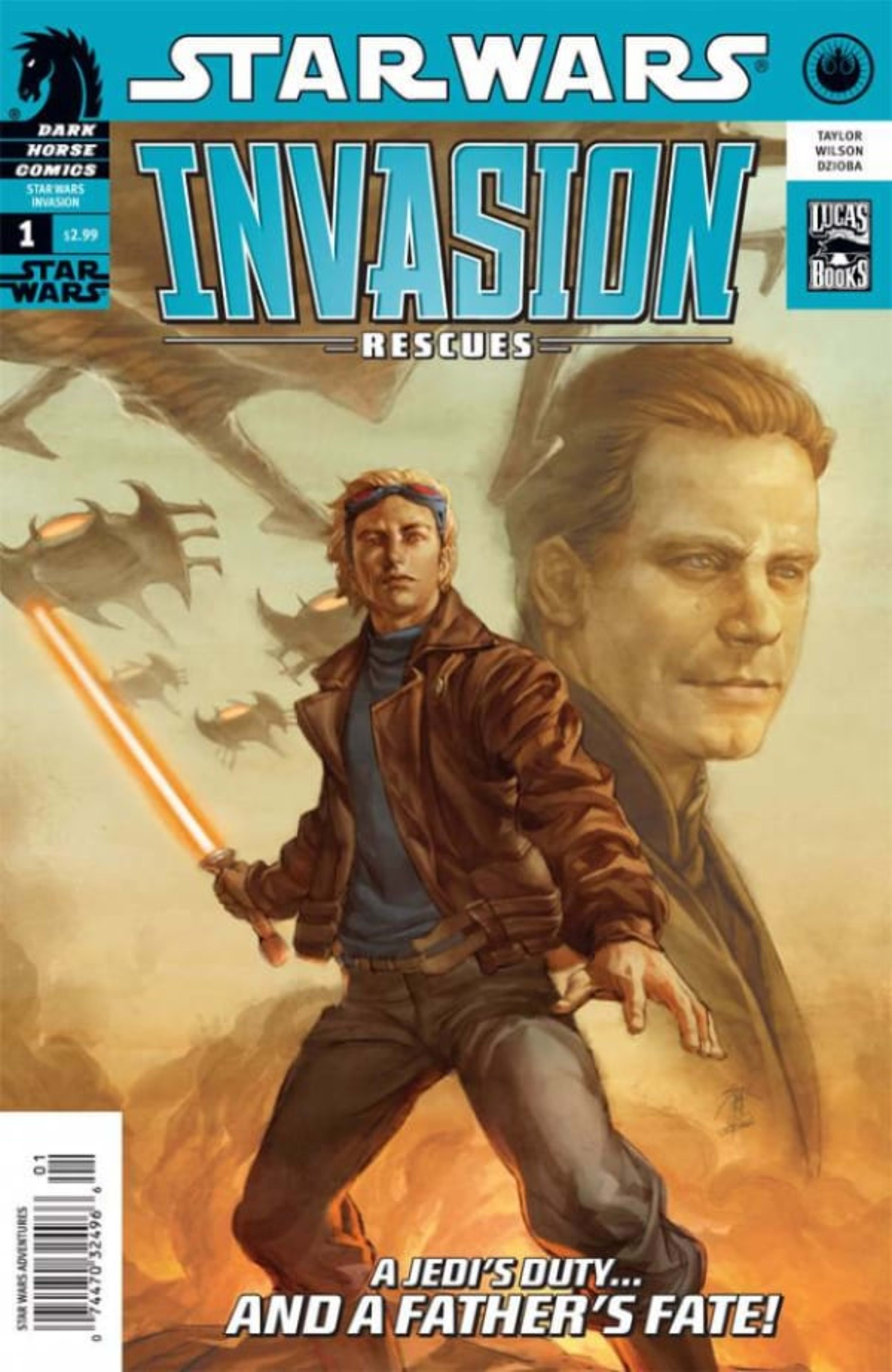 Star Wars: Invasion - Rescues cover — © Dark Horse Comics