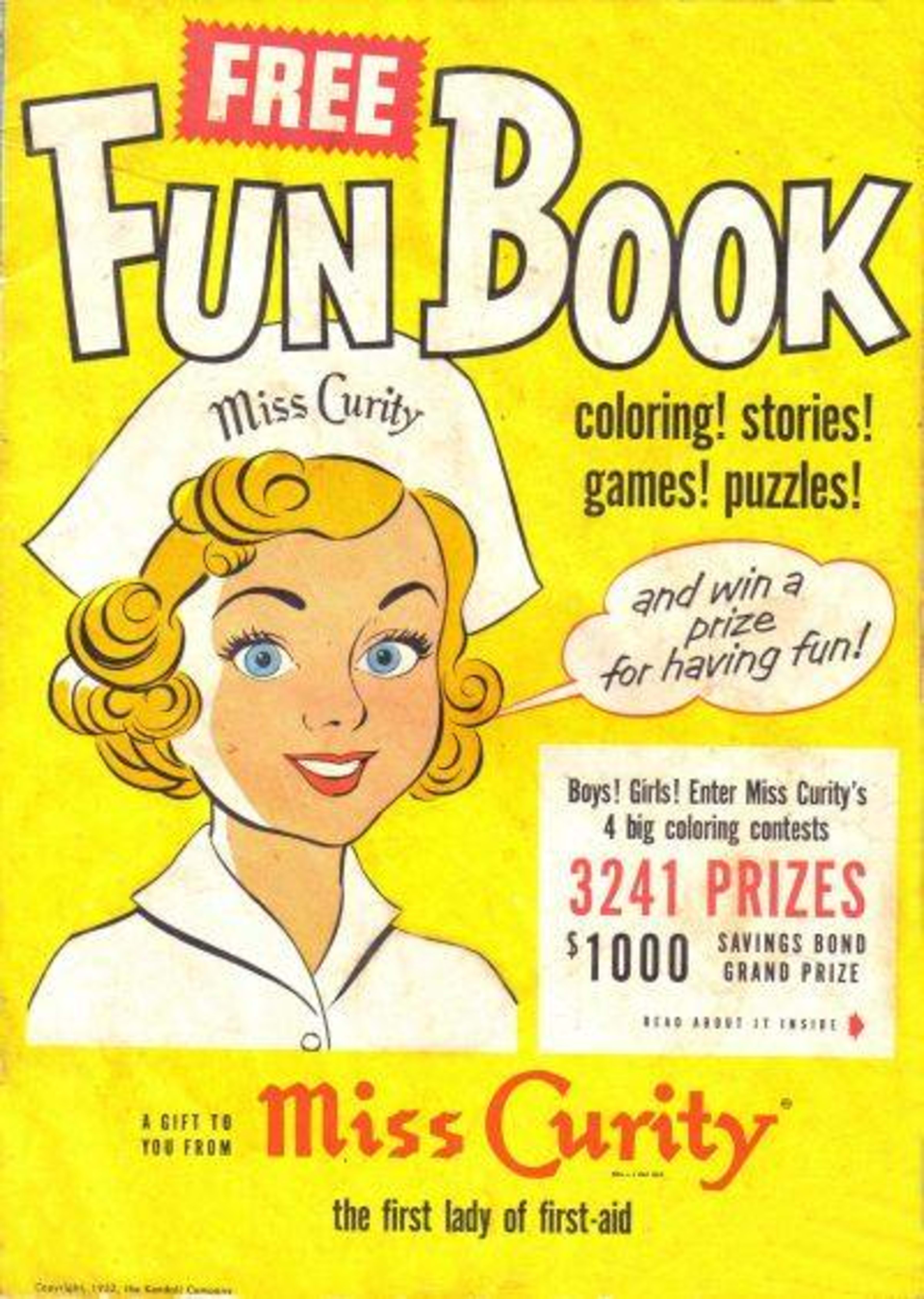 Miss Curity Fun Book cover — © Kendall Company