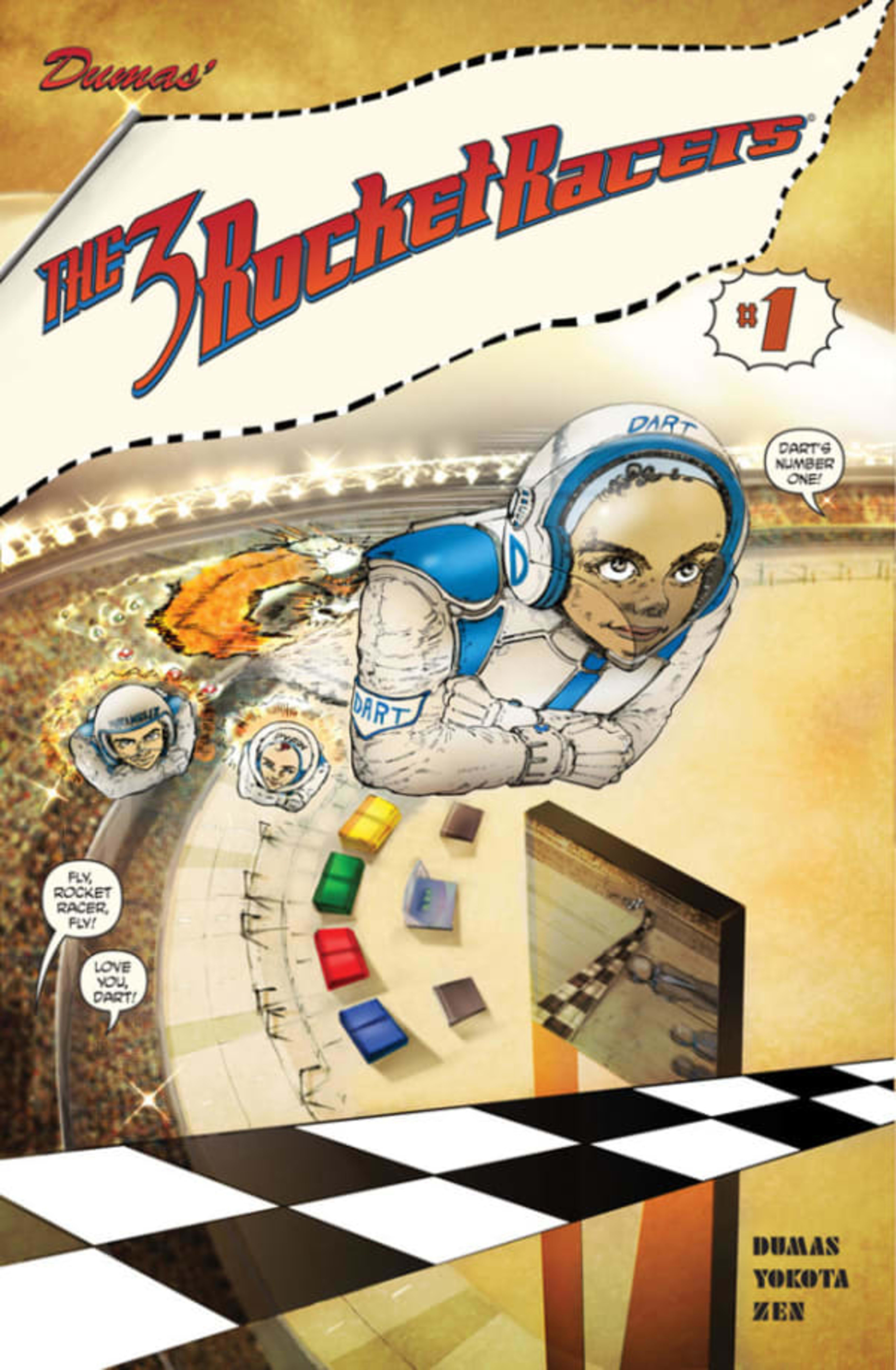 Dumas' The 3 Rocket Racers cover — © pd Press