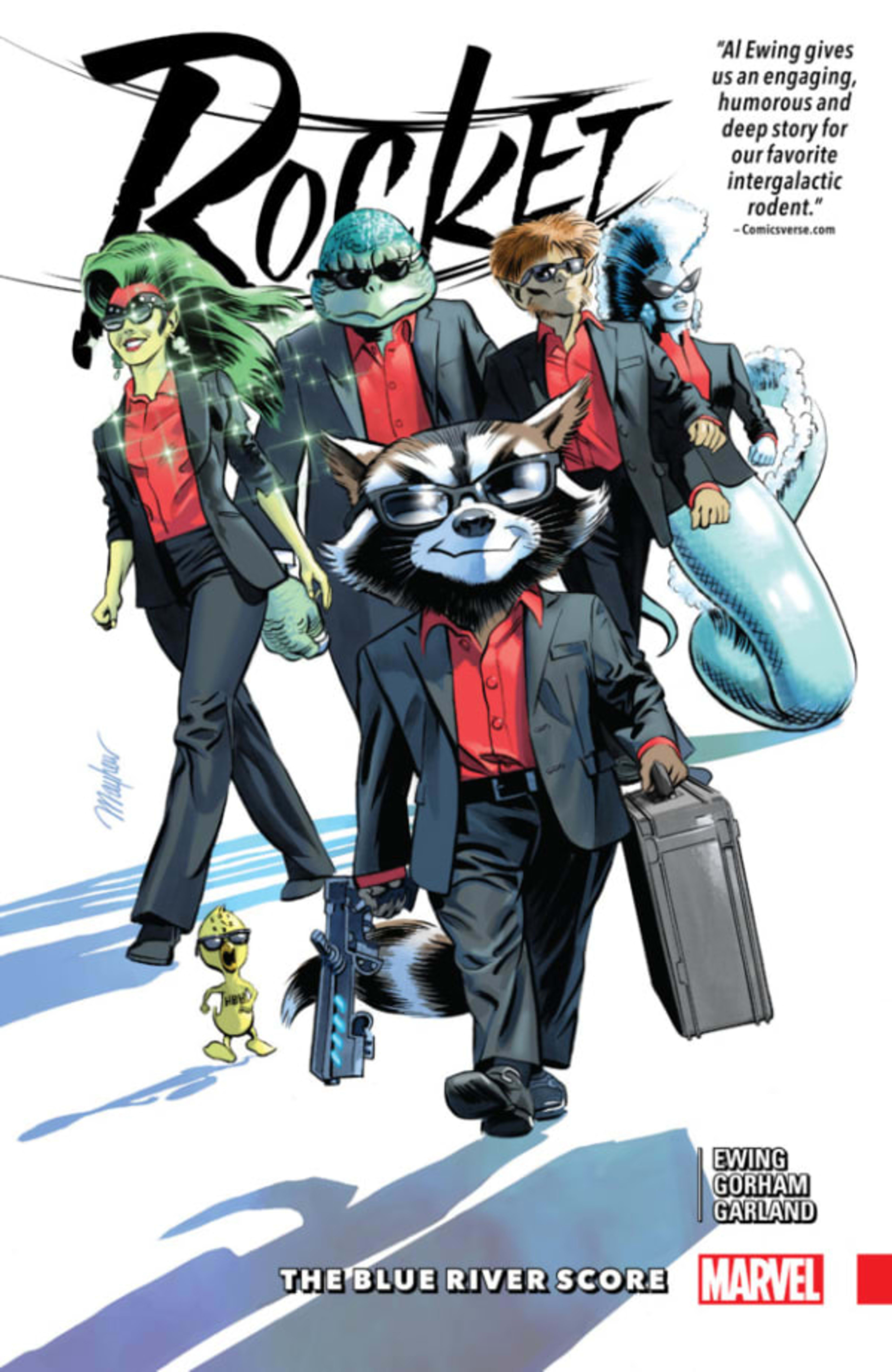 Rocket: The Blue River Score cover — © Marvel