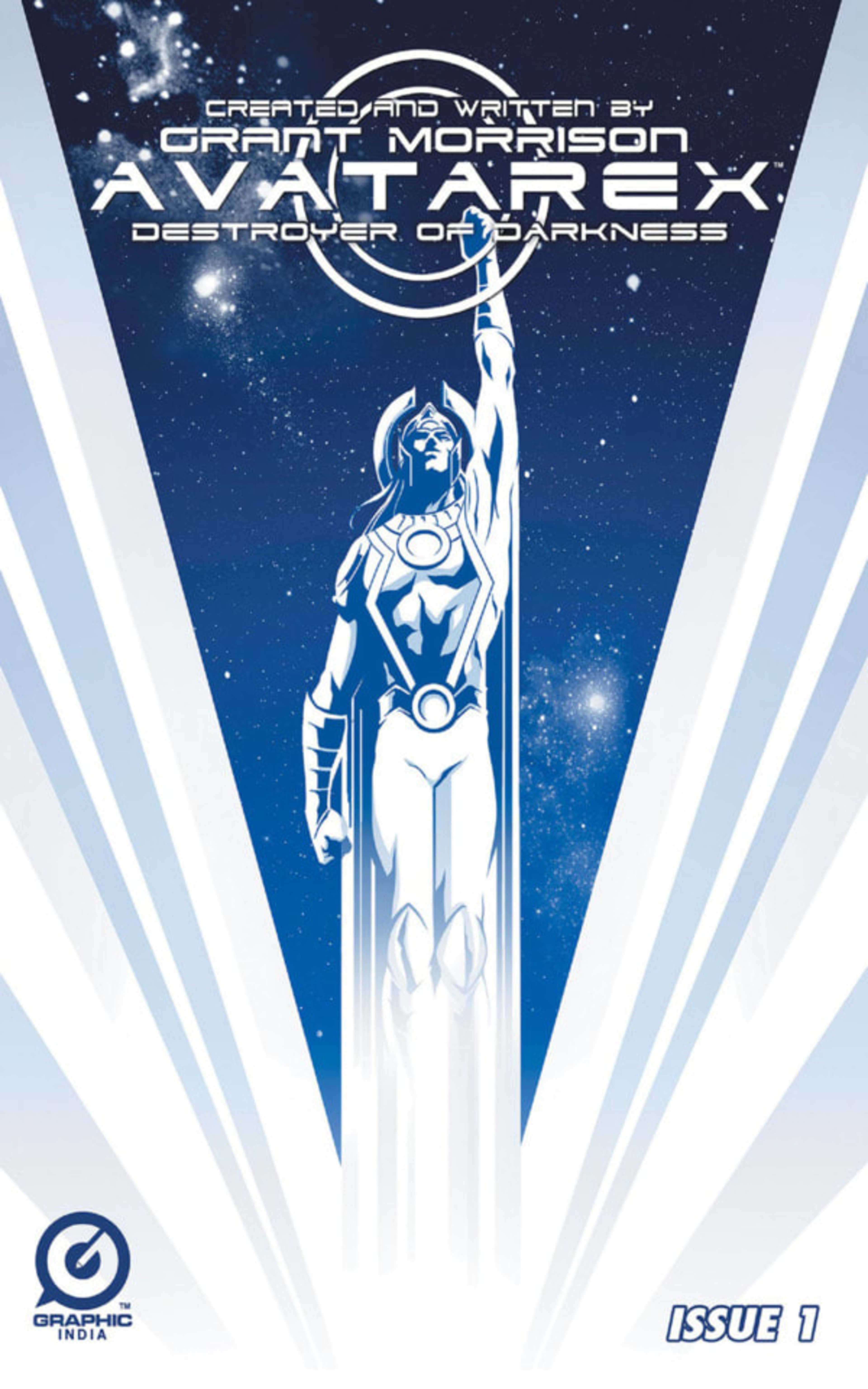 Grant Morrison's Avatarex: Destroyer of Darkness cover — © Graphic India