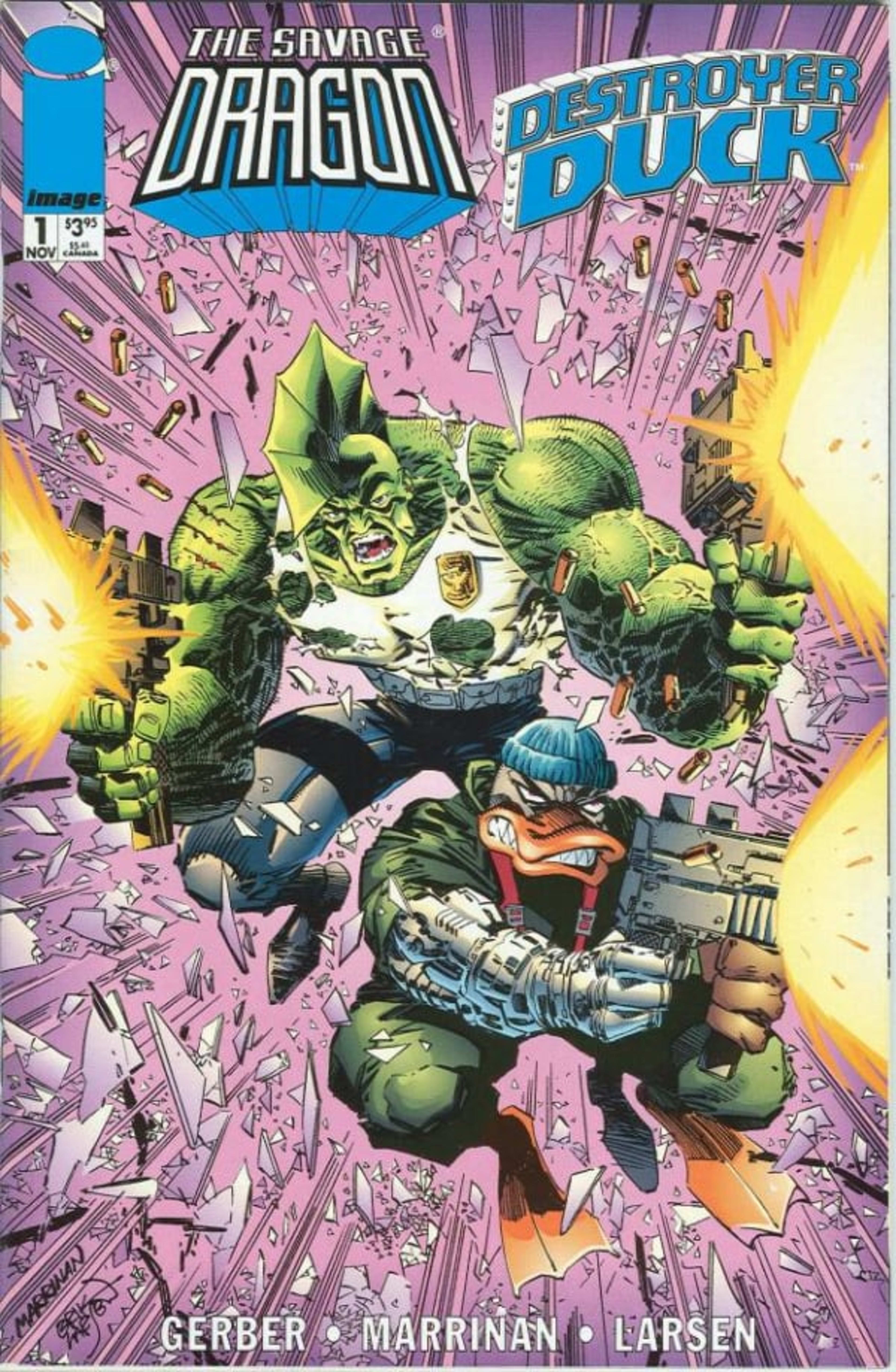 Savage Dragon / Destroyer Duck cover — © Image
