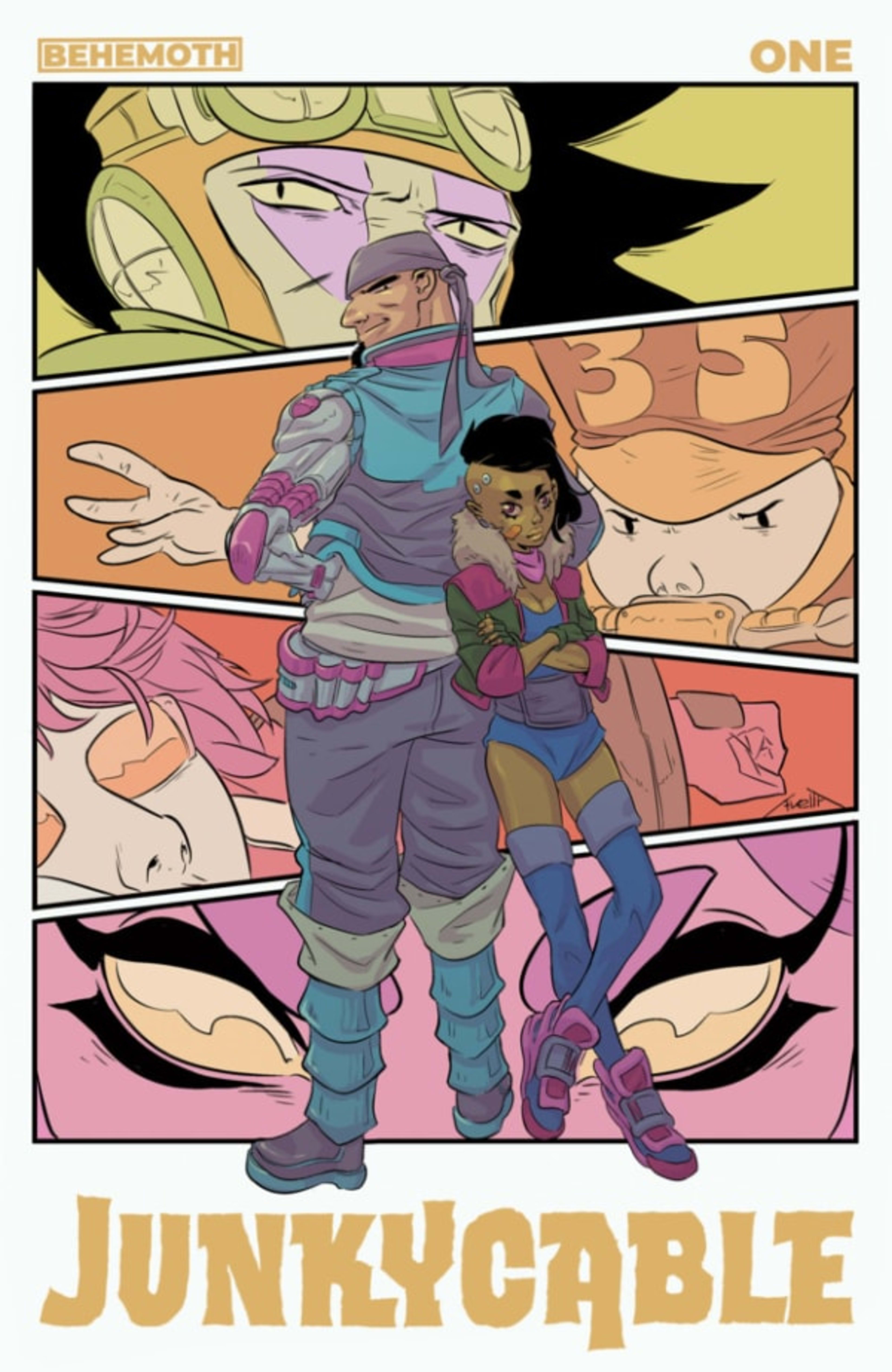 Junky Cable cover — © Behemoth Comics