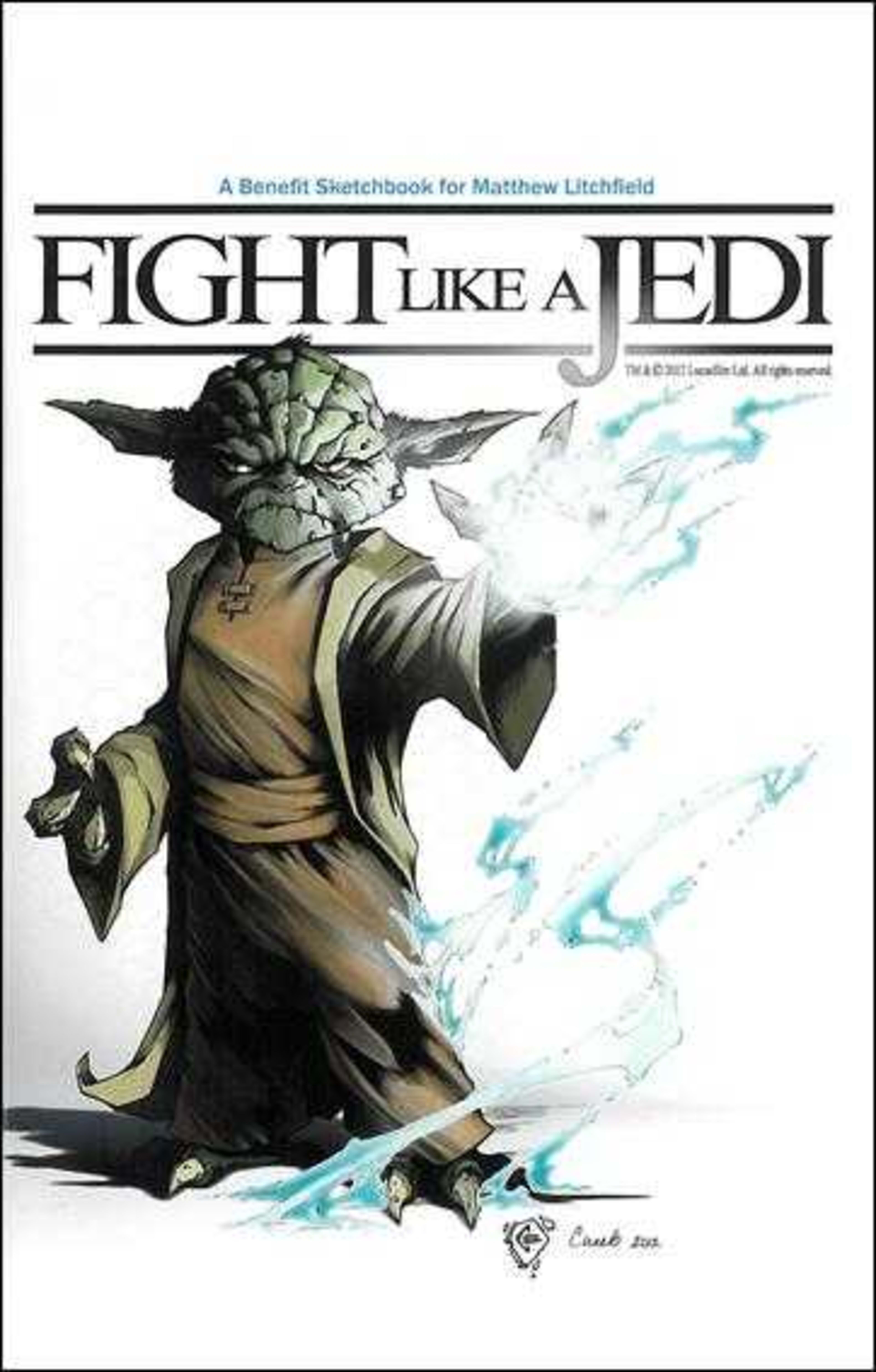 Fight Like A Jedi: A Benefit Sketchbook for Matthew Litchfield cover — © Unknown