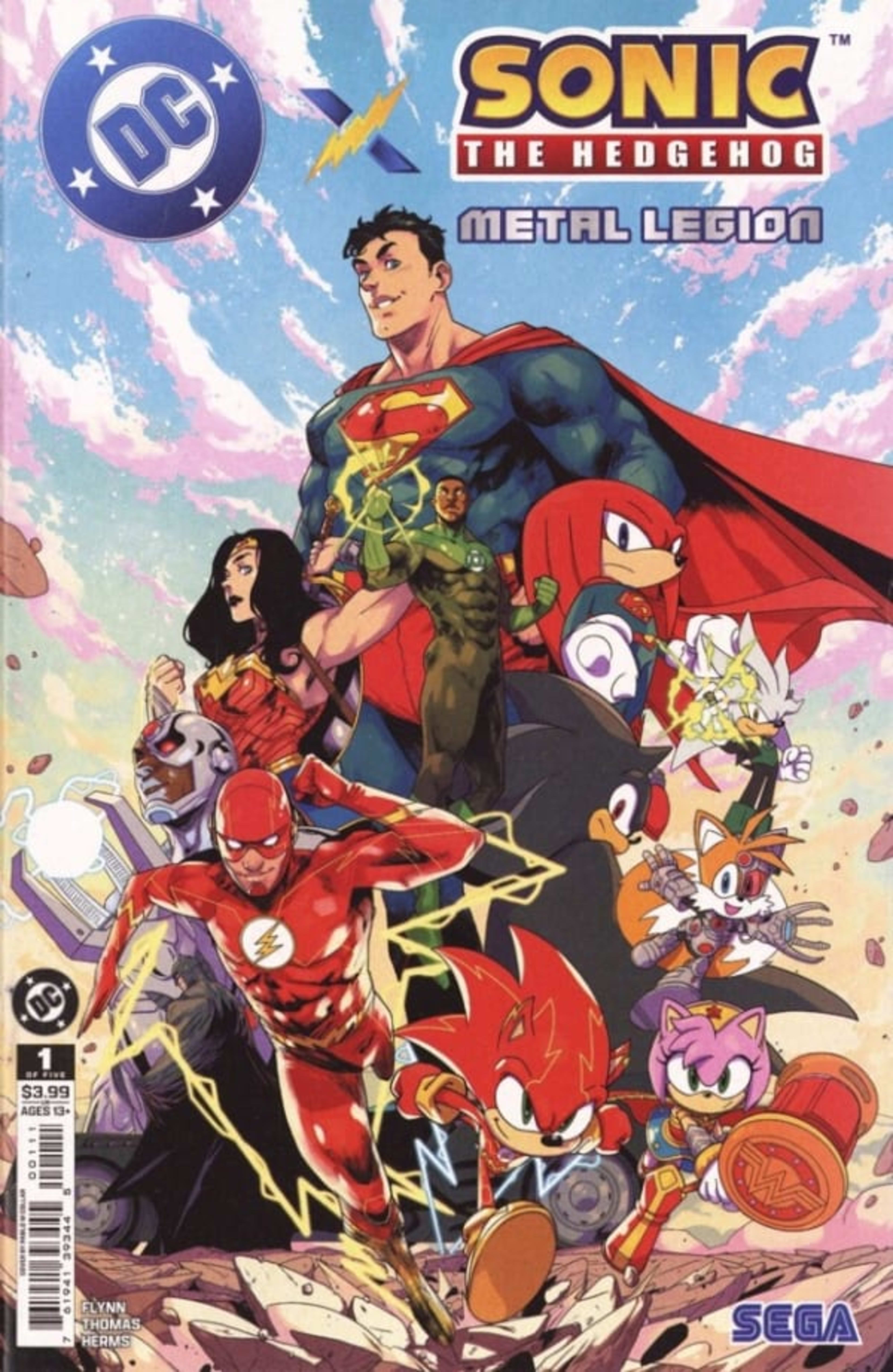 DC x Sonic the Hedgehog: Metal Legion cover — © DC Comics