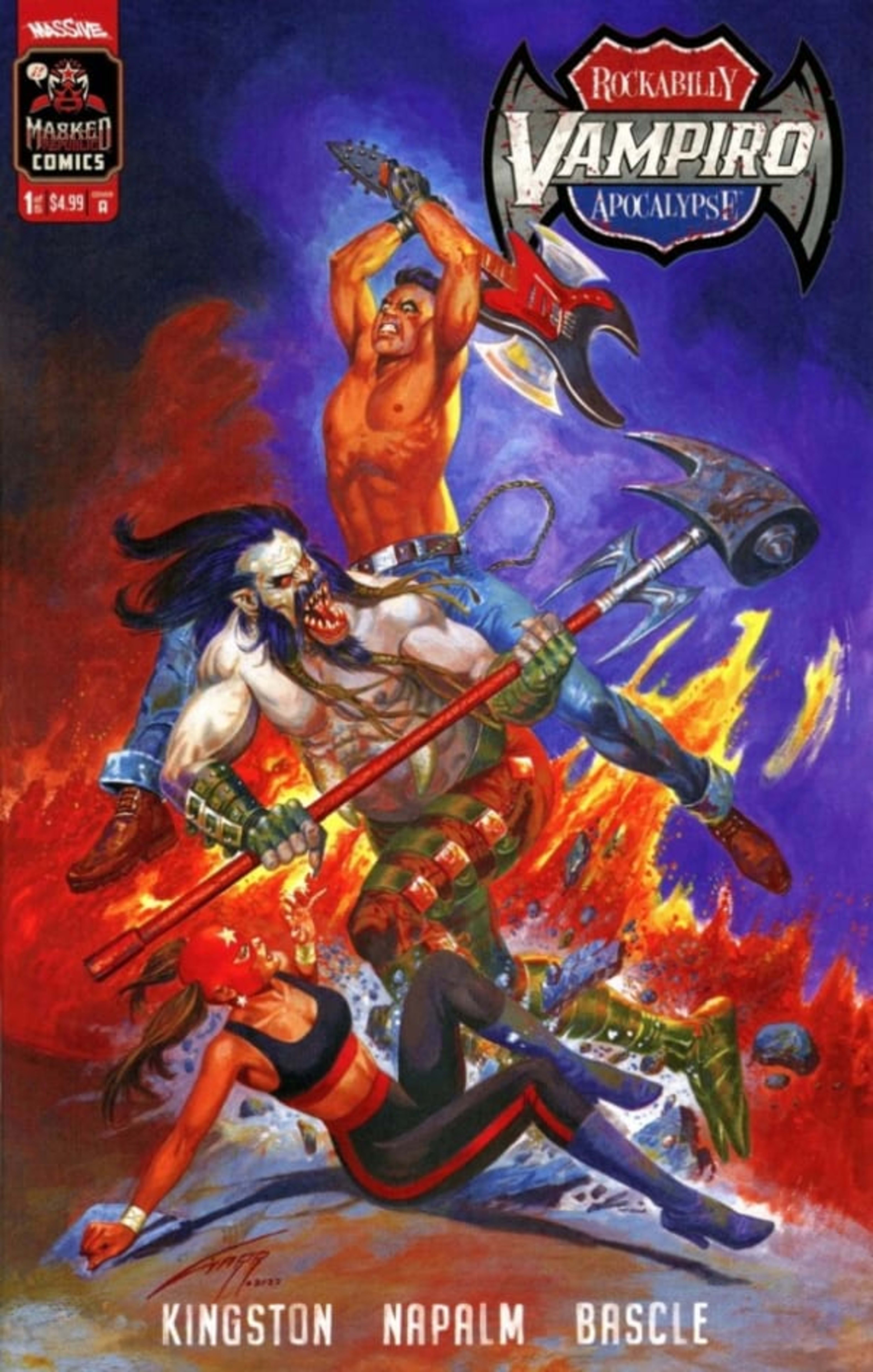 Vampiro: Rockabilly Apocalypse cover — © Massive Publishing