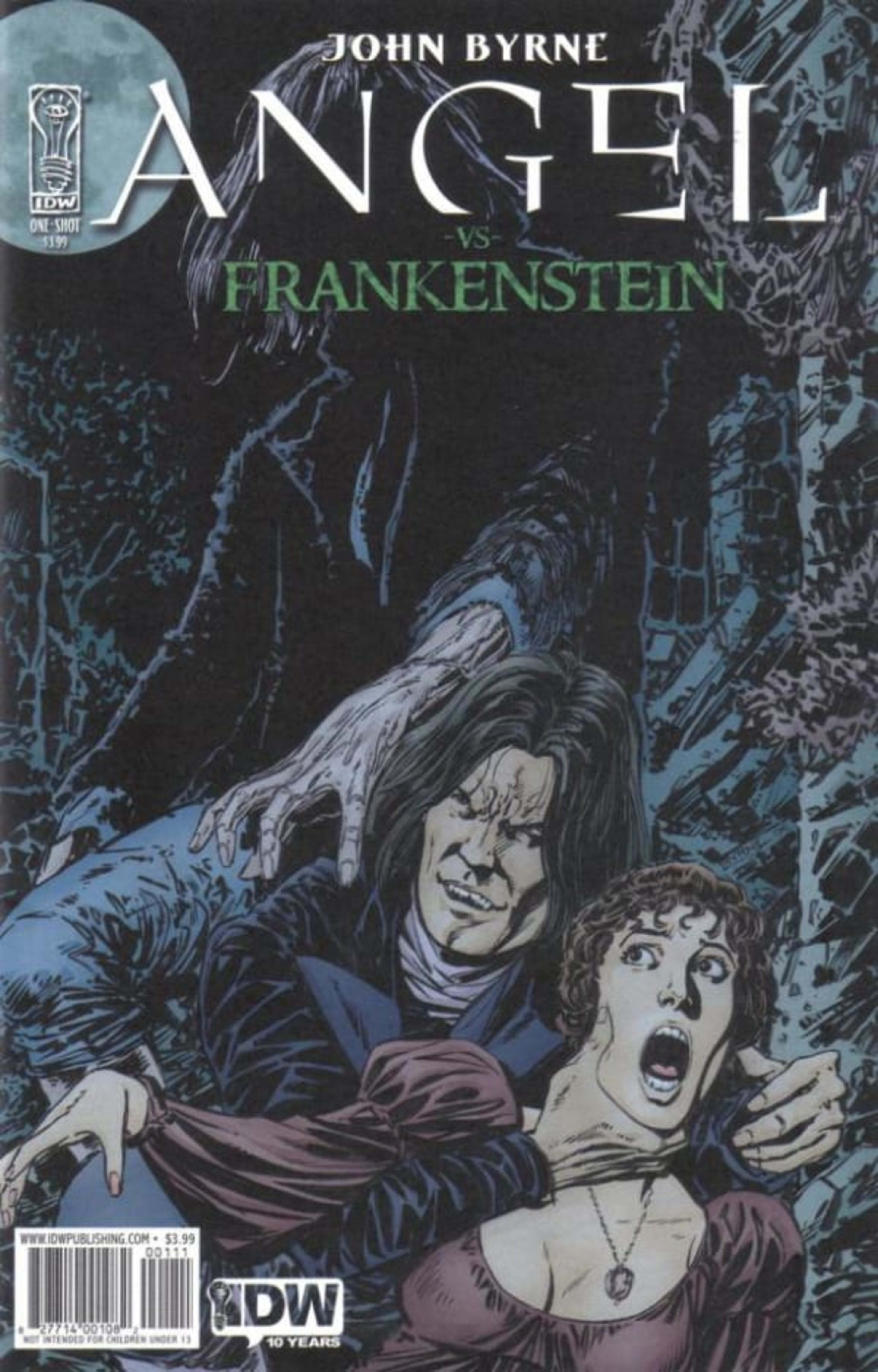 Angel vs. Frankenstein cover — © IDW Publishing
