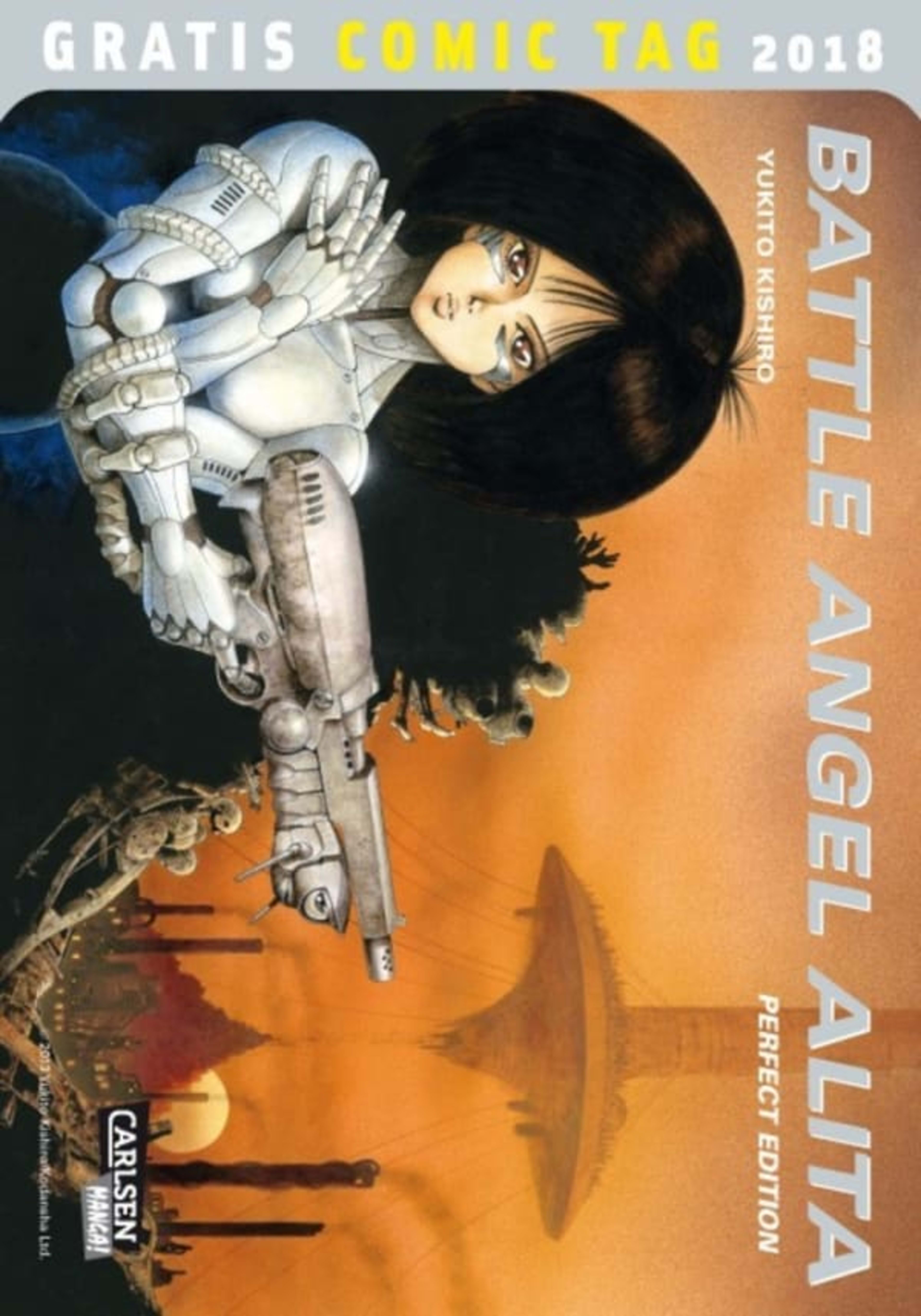 Battle Angel Alita: Gratis Comic Tag 2018 cover — © Carlsen Verlag