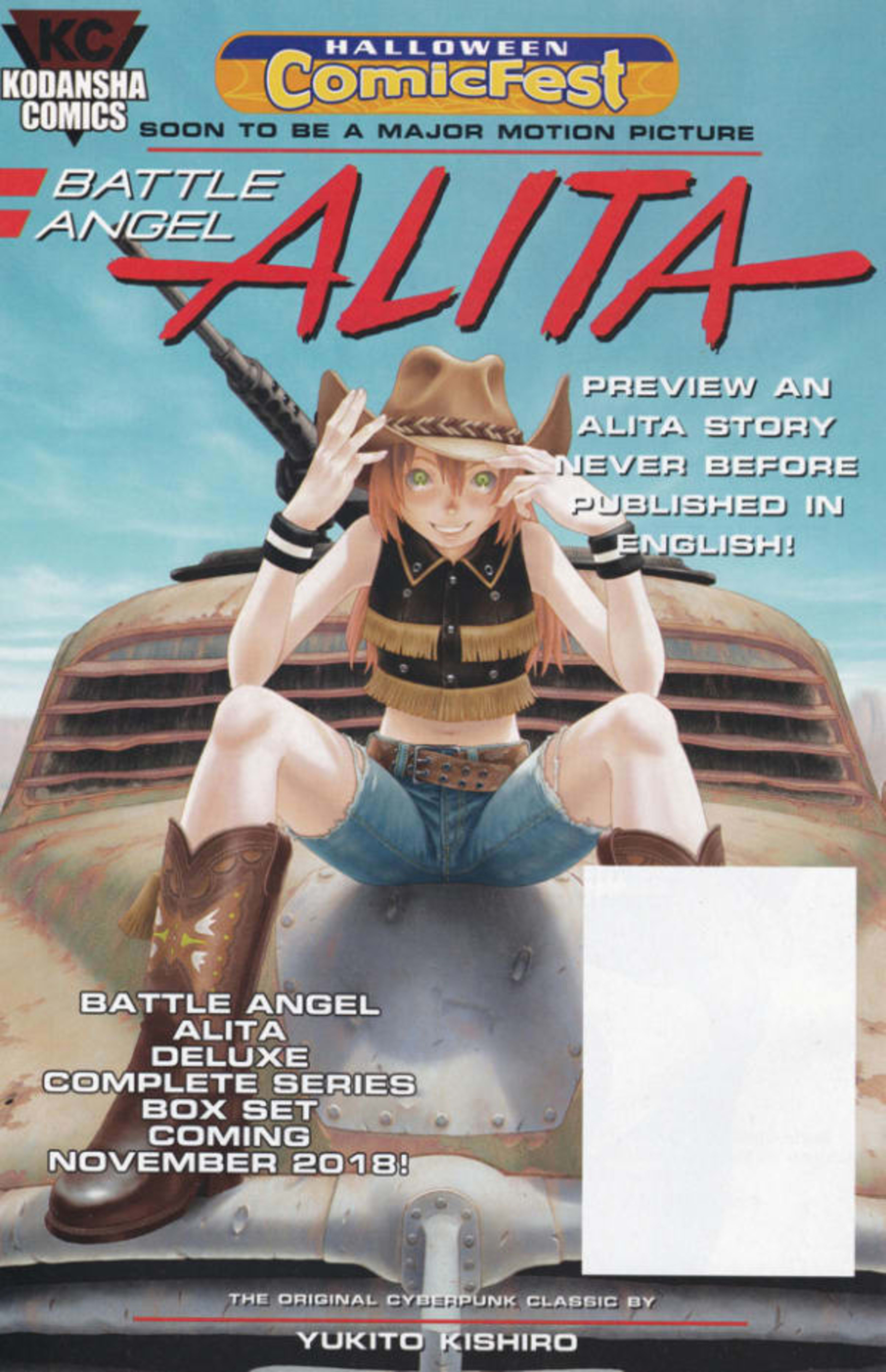 Battle Angel Alita: Holy Night and Other Stories Halloween ComicFest cover — © Kodansha Comics USA