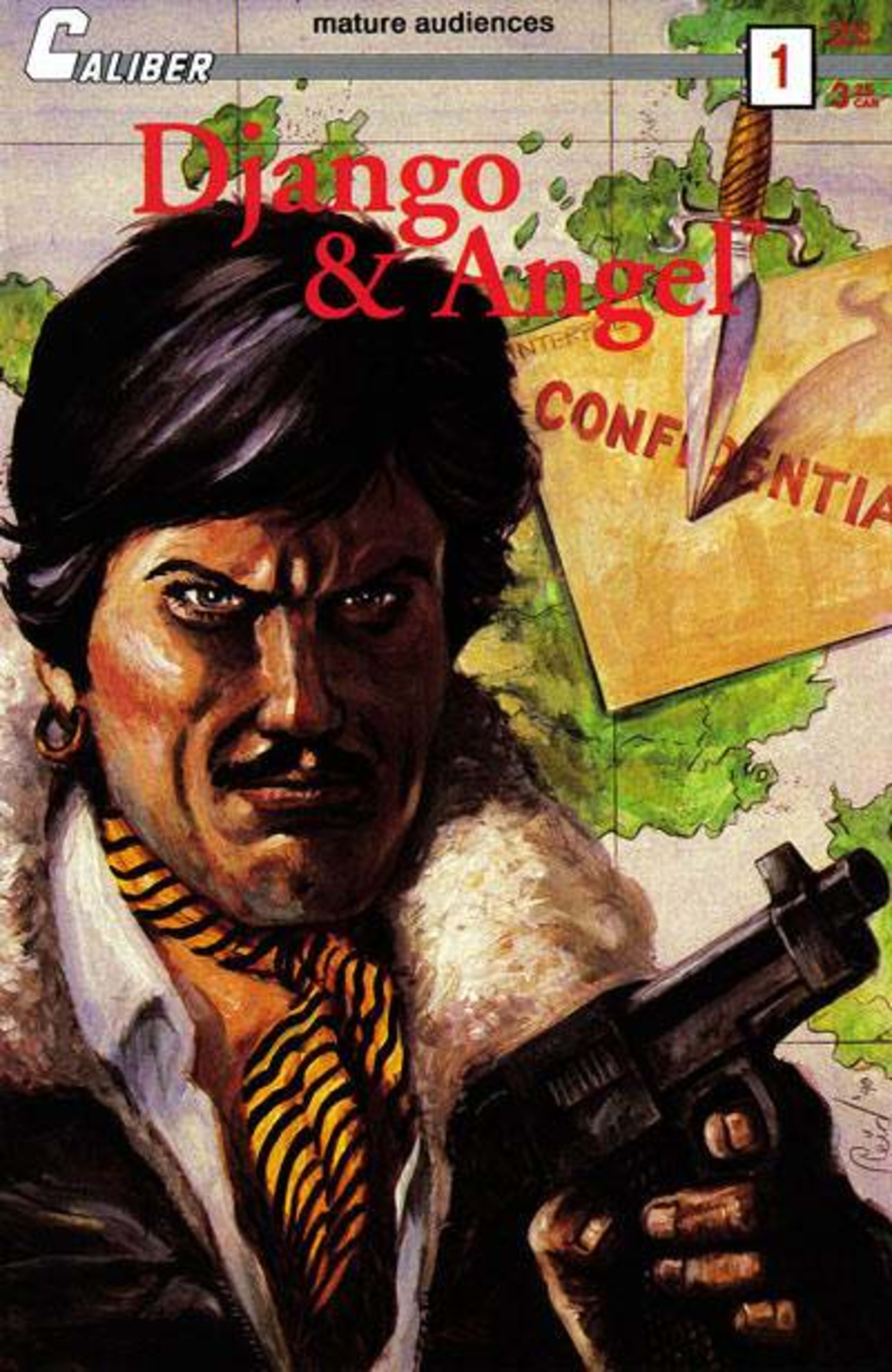 Django and Angel cover — © Caliber Comics
