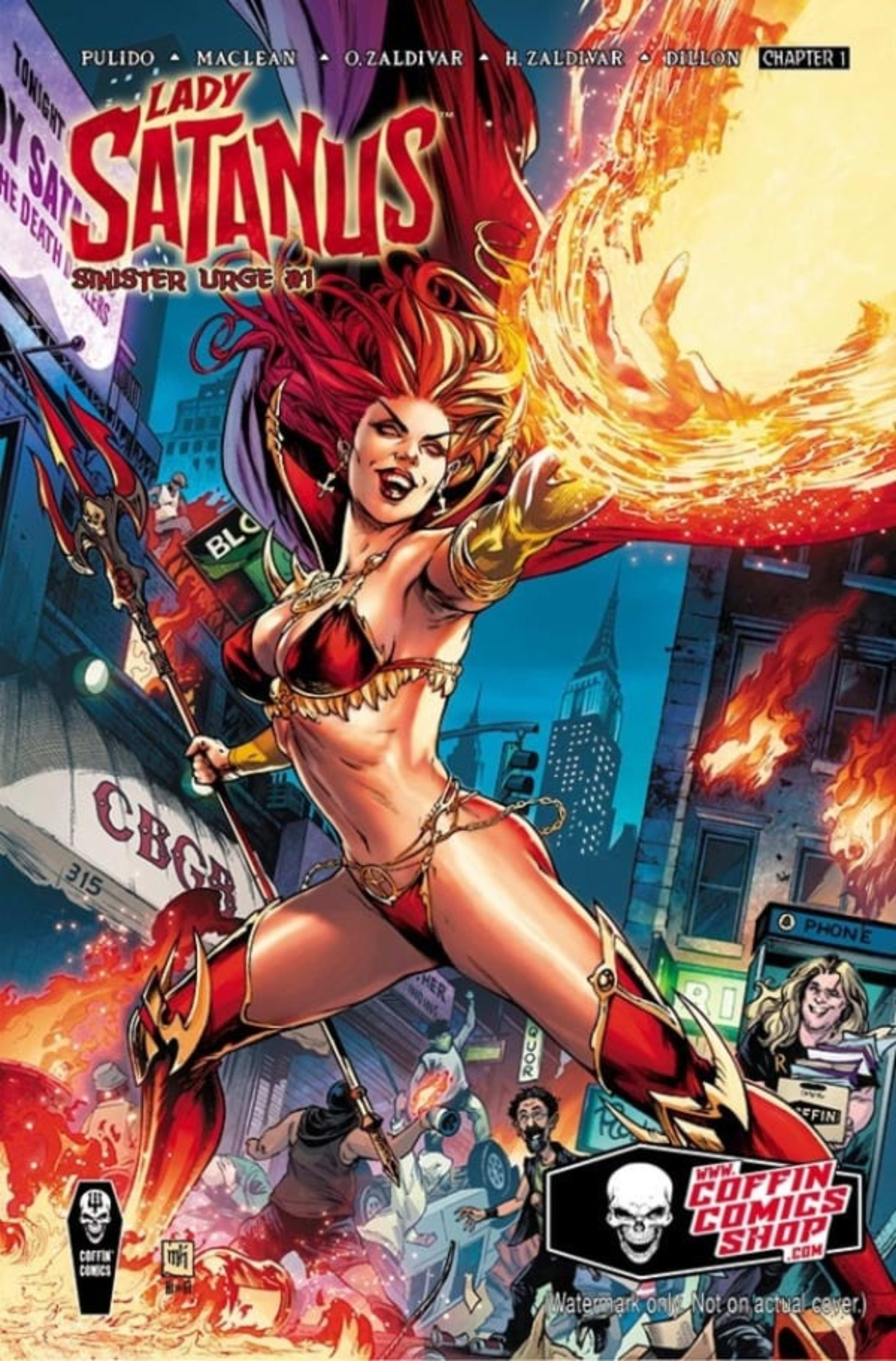 Lady Satanus: Sinister Urge cover — © Coffin Comics