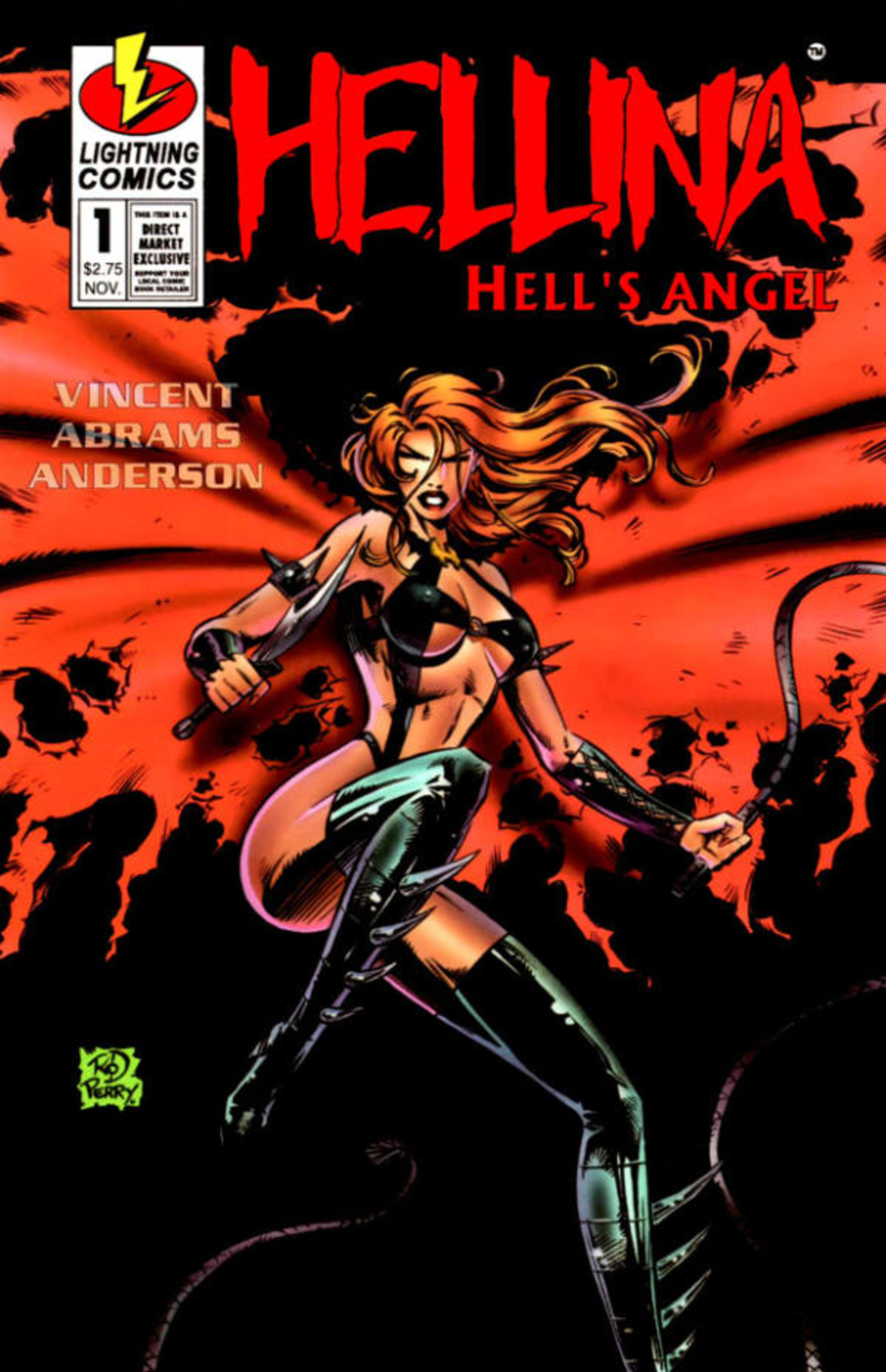 Hellina: Hell's Angel cover — © Lightning Comics