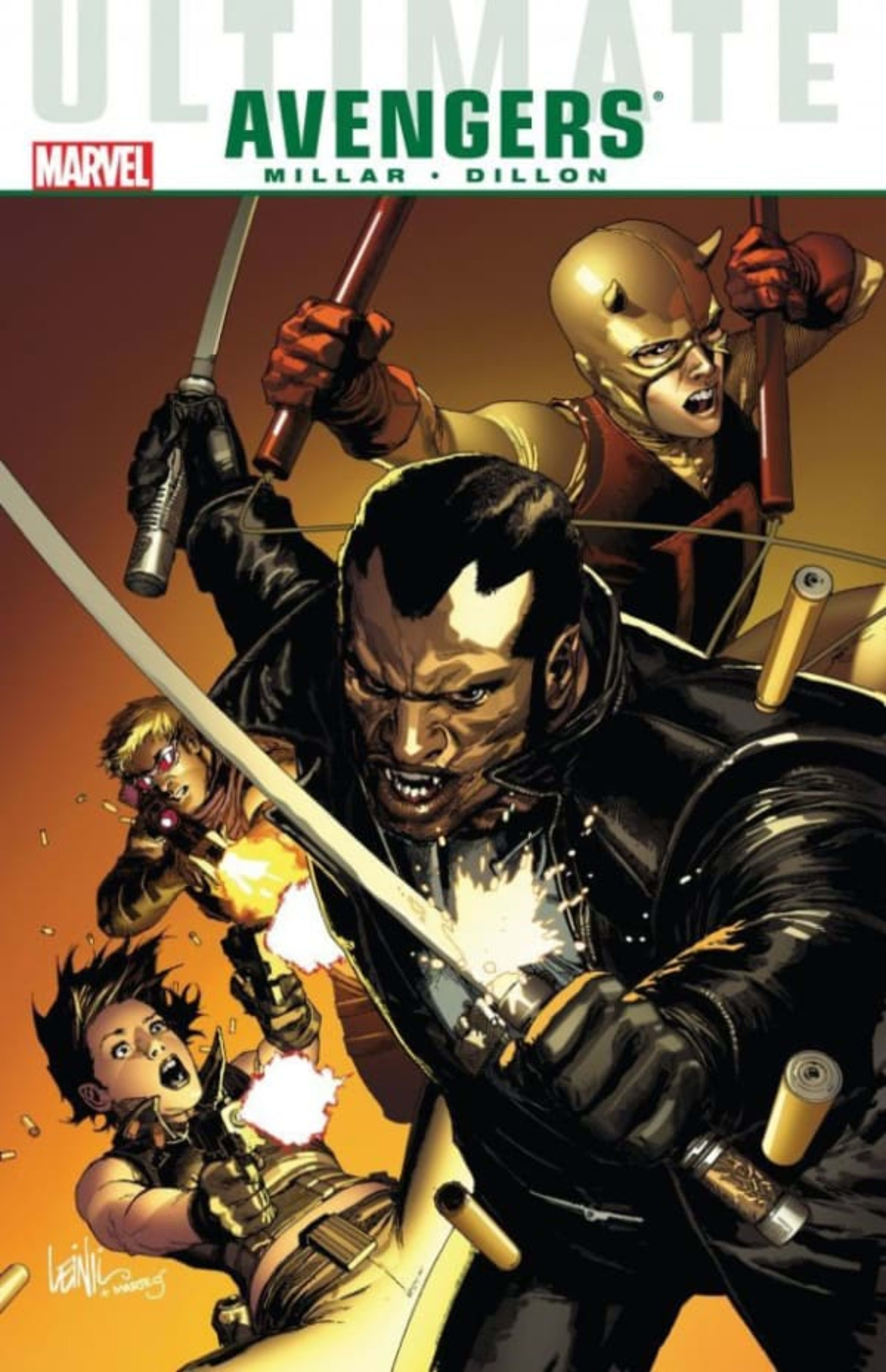 Ultimate Comics Avengers: Blade vs. the Avengers cover — © Marvel