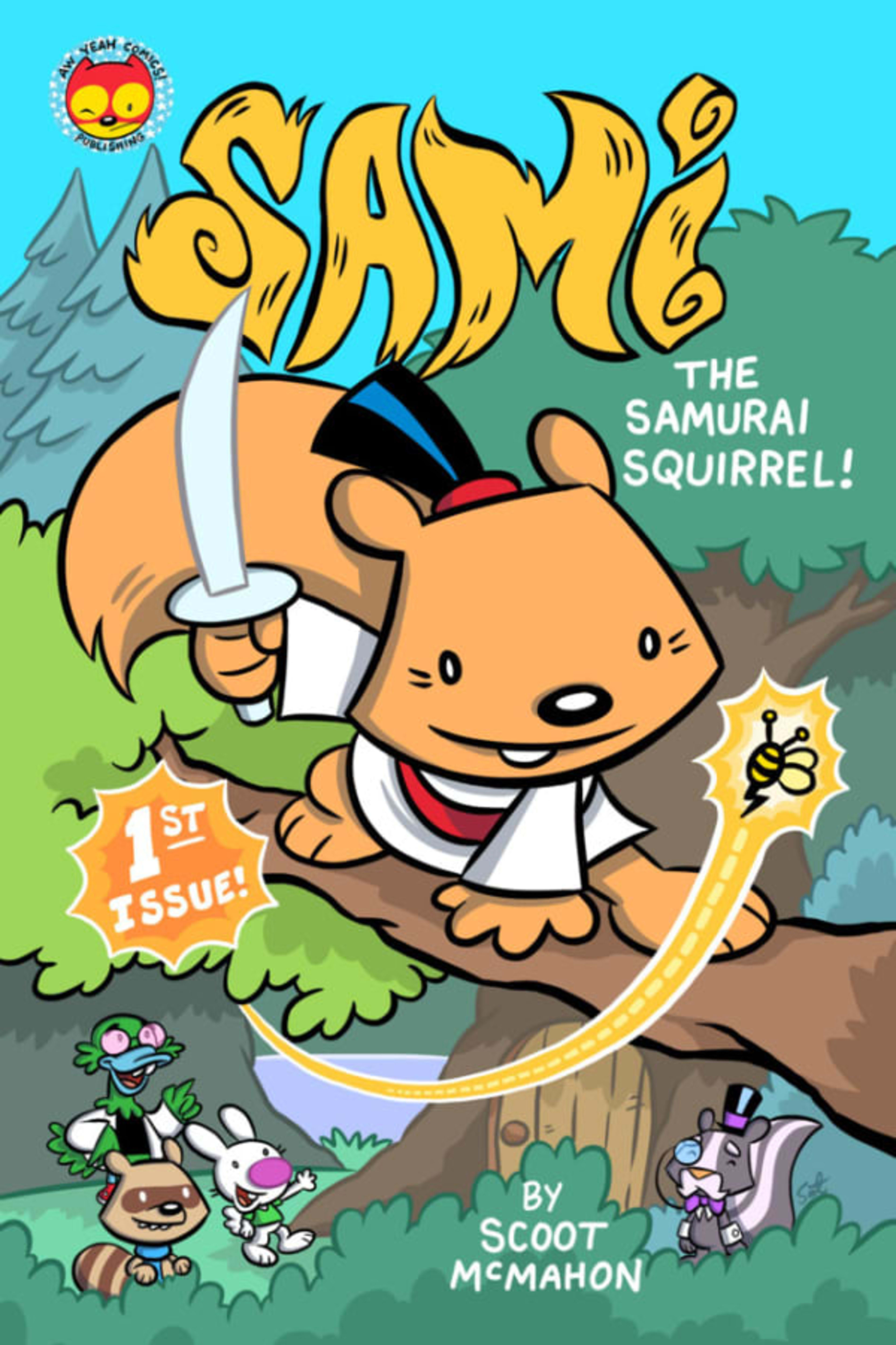 Sami the Samurai Squirrel cover — © Aw Yeah Comics!