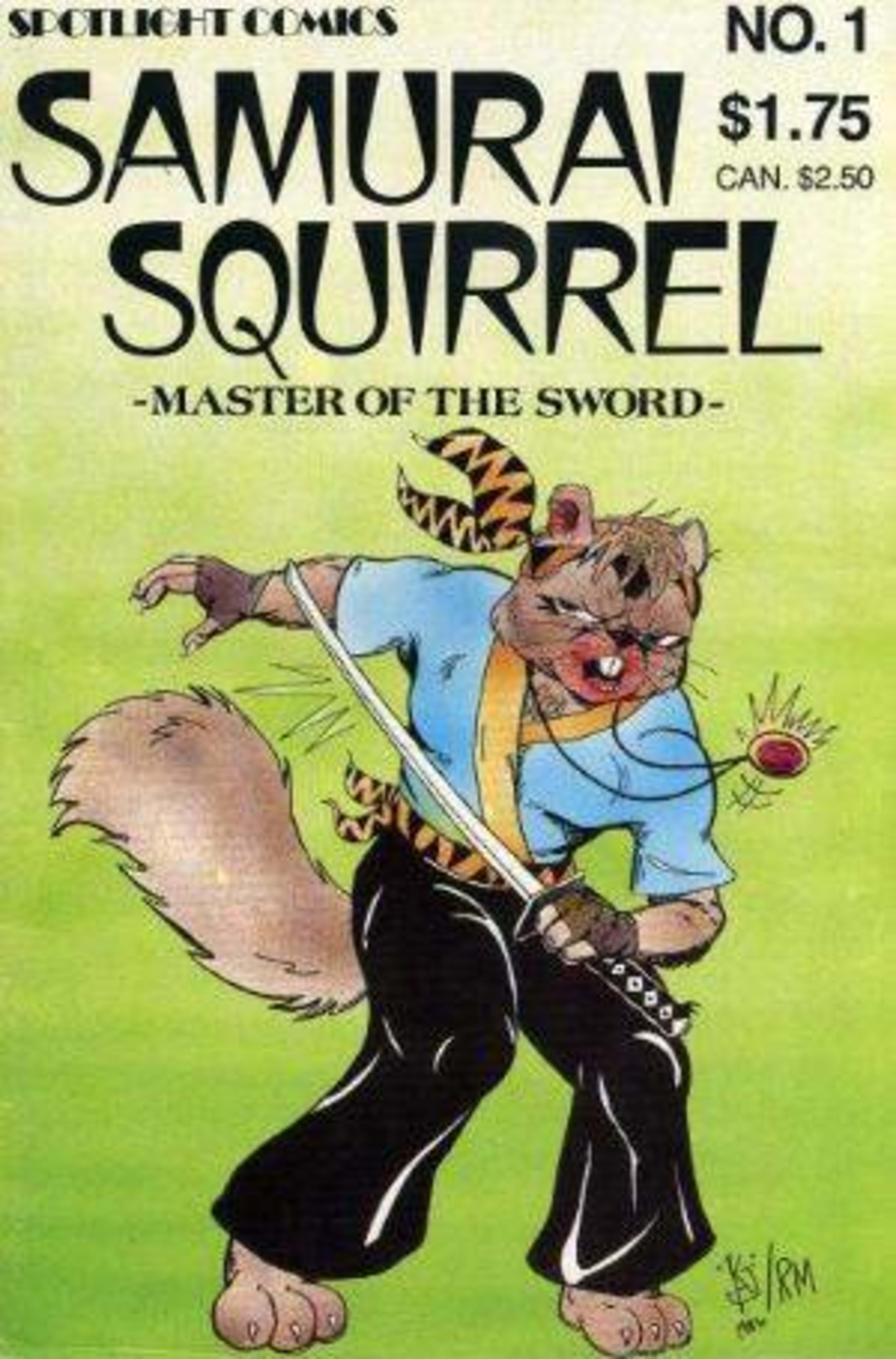 Samurai Squirrel cover — © Spotlight Comics