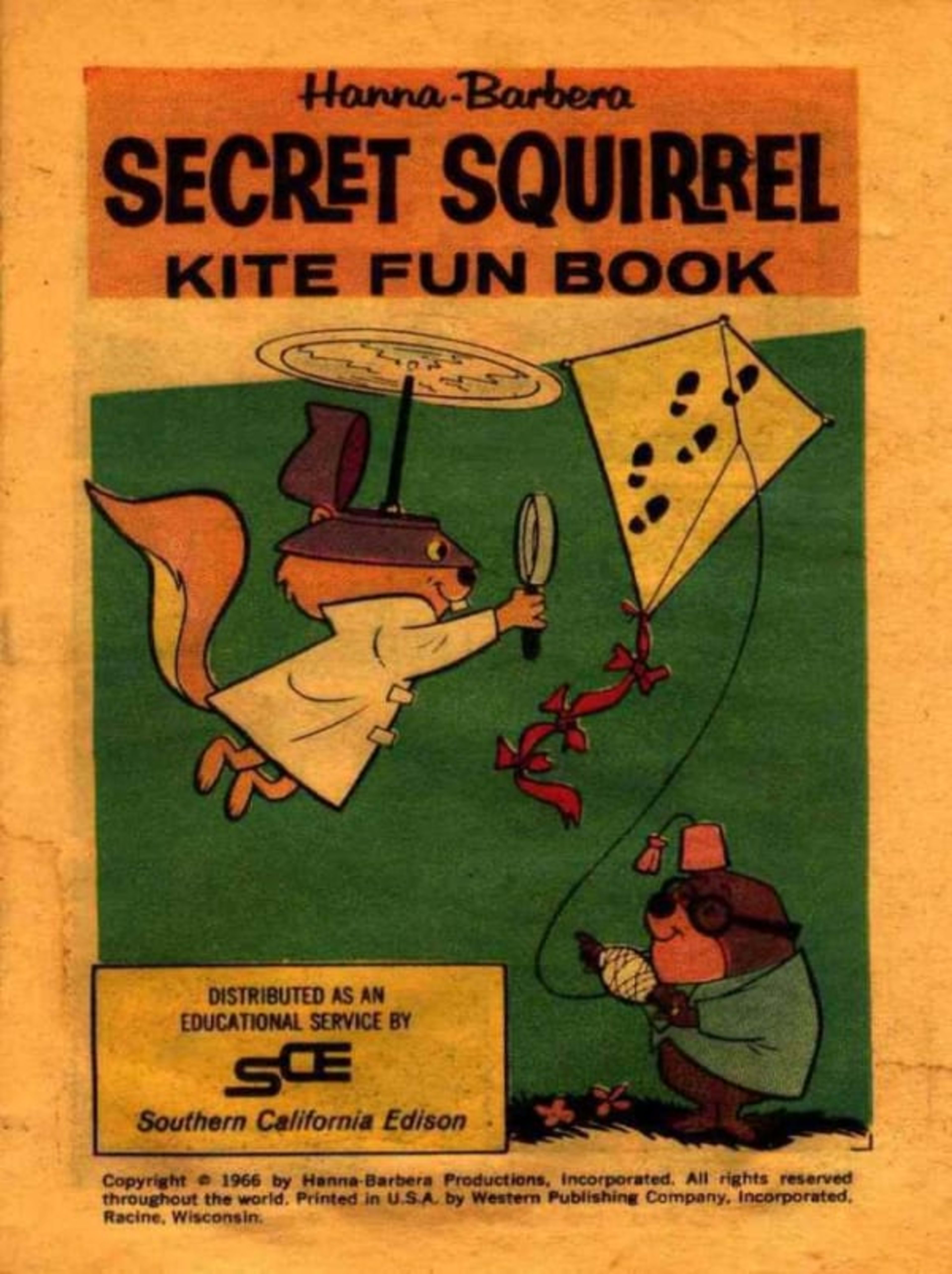 Secret Squirrel Kite Fun Book cover — © Western Publishing