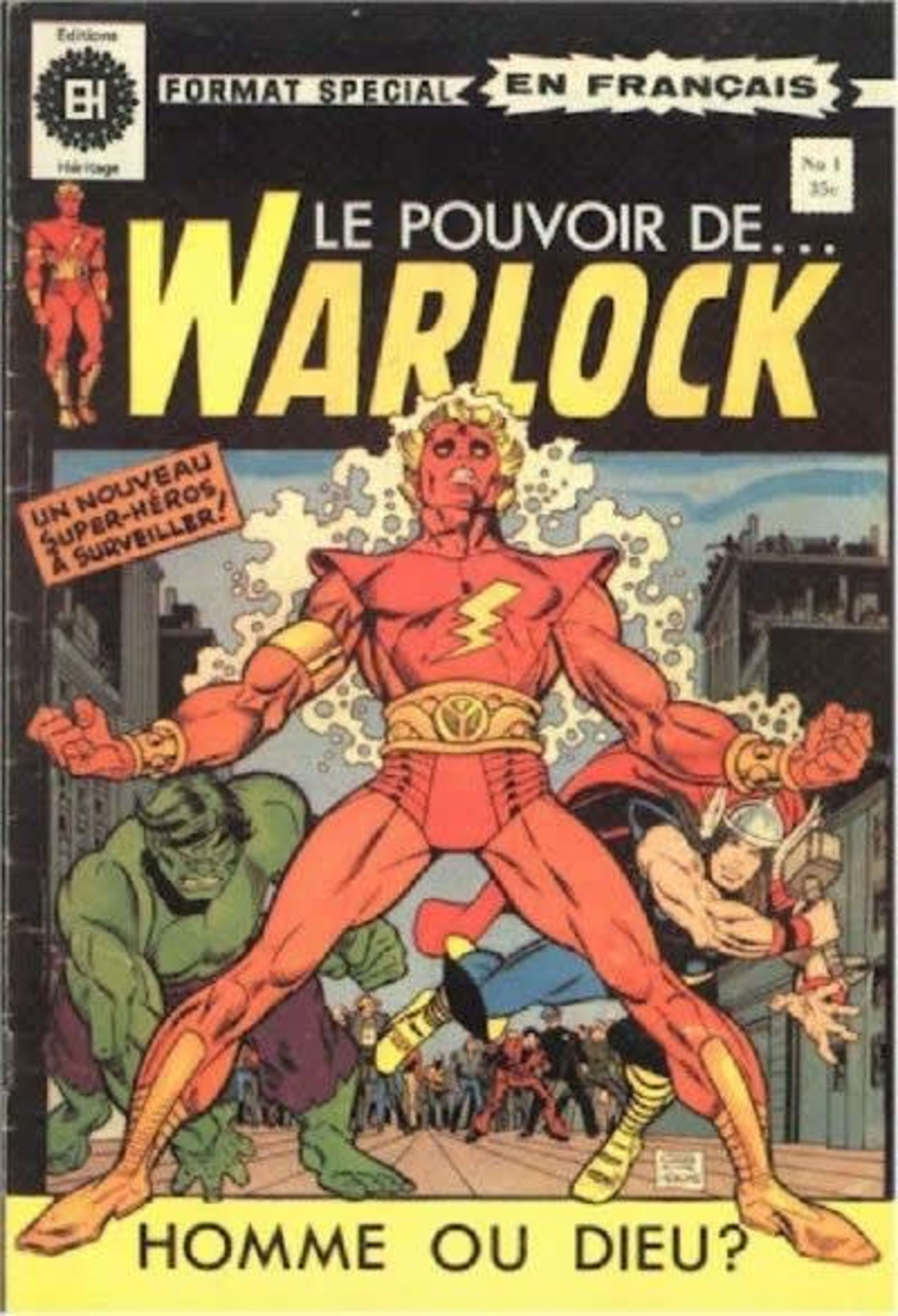 Le Pouvoir de Warlock  cover — © Editions Héritage